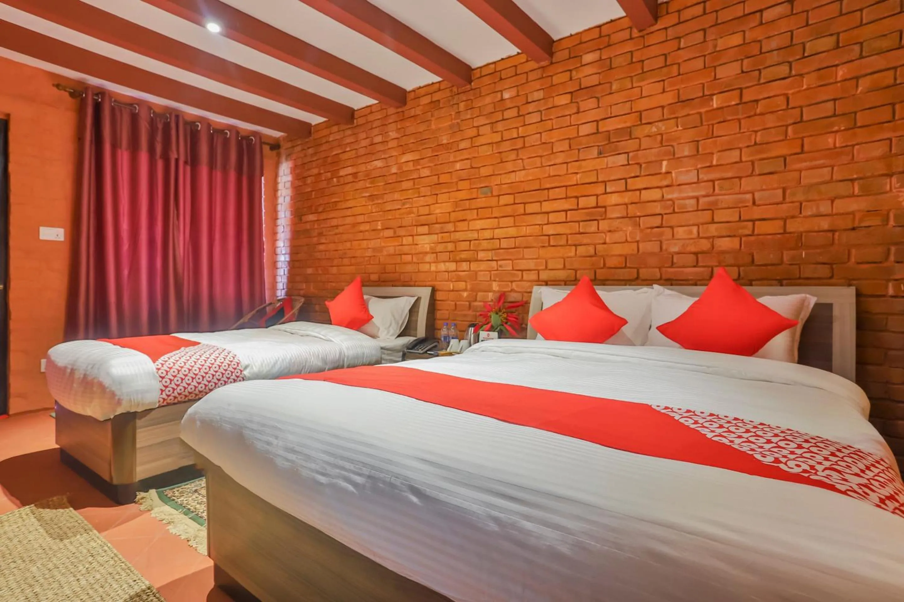 Bedroom, Bed in Kathmandu Cottage - Boutique