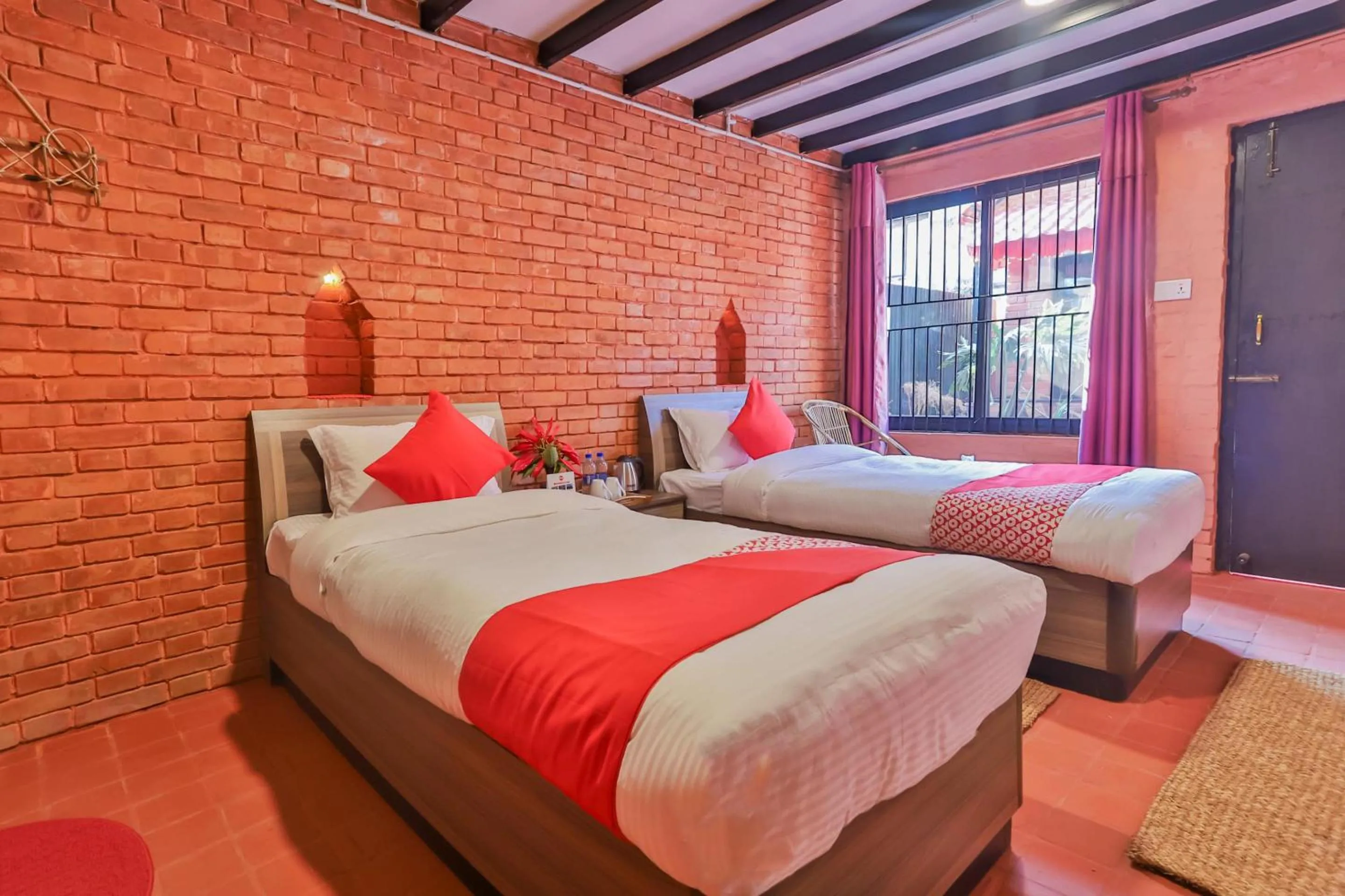 Bedroom, Bed in Kathmandu Cottage - Boutique
