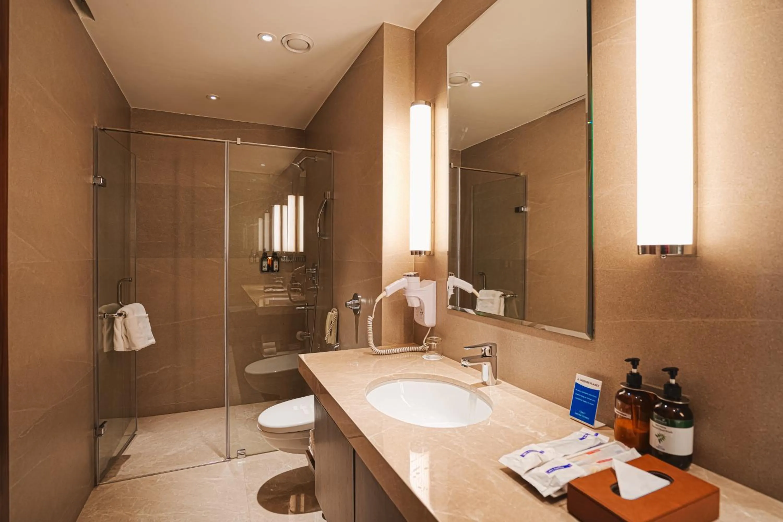 Shower in Marasa Sarovar Premiere, Bodhgaya