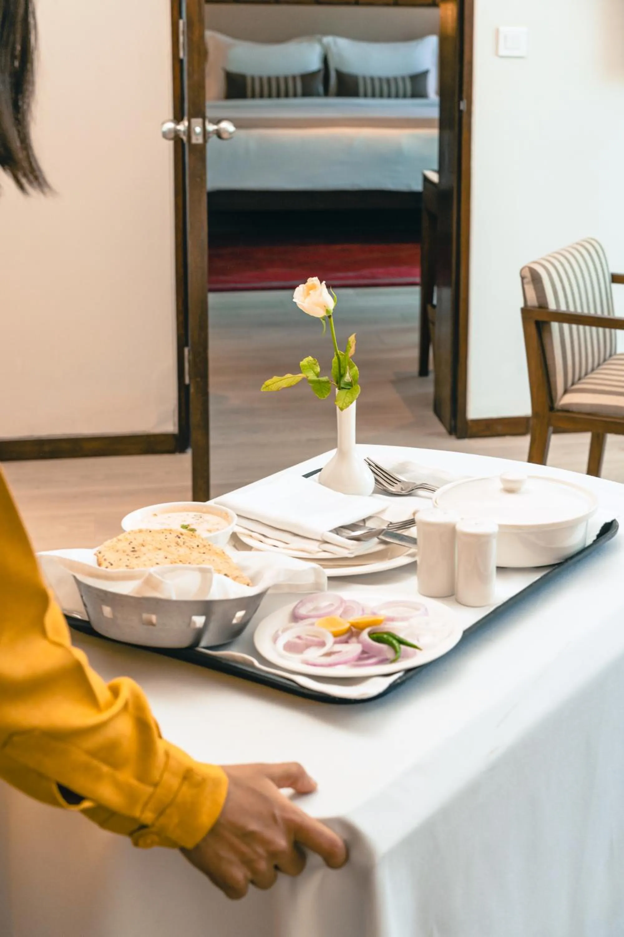 Food and drinks, Bed in Marasa Sarovar Premiere, Bodhgaya