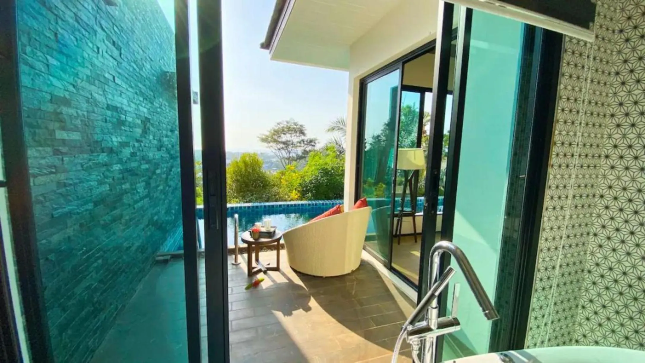 Balcony/Terrace in Silla Villa Kata Beach