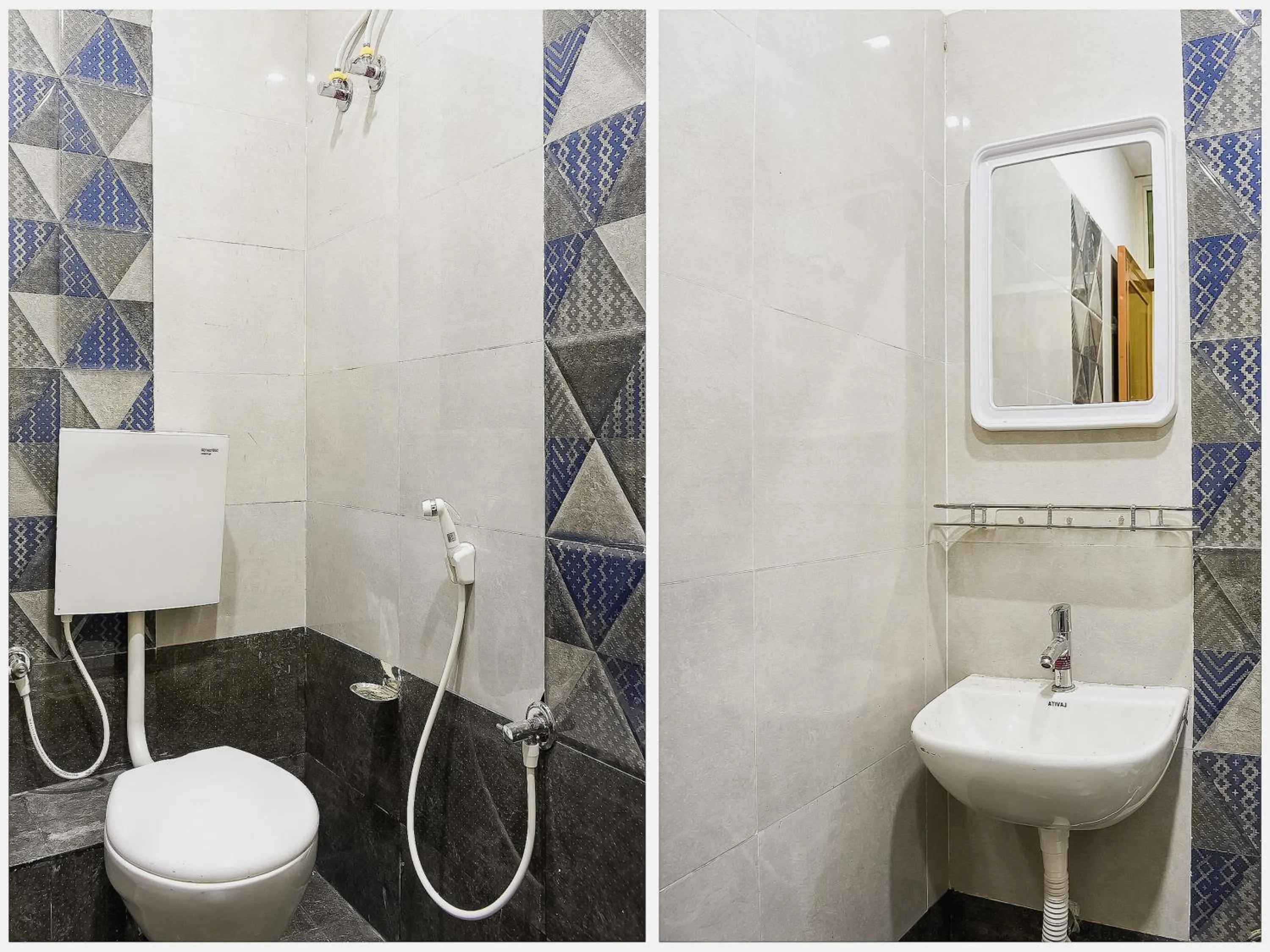 Bathroom in Hotel O S&h Residency Bahadalpur Railway Station