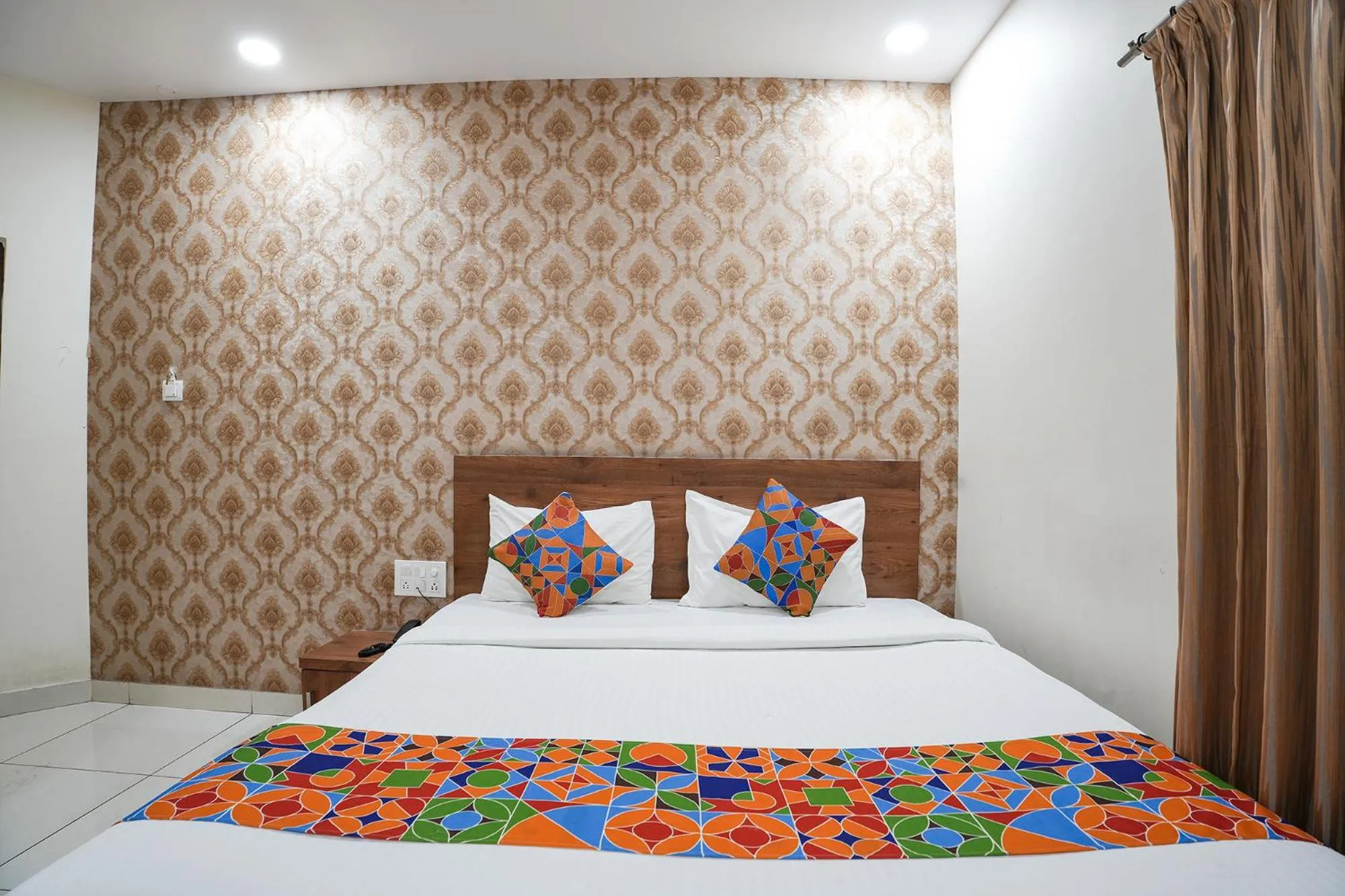 Bed in FabHotel Champion Grand - Nr Fortis Hospital, Nagarbhavi