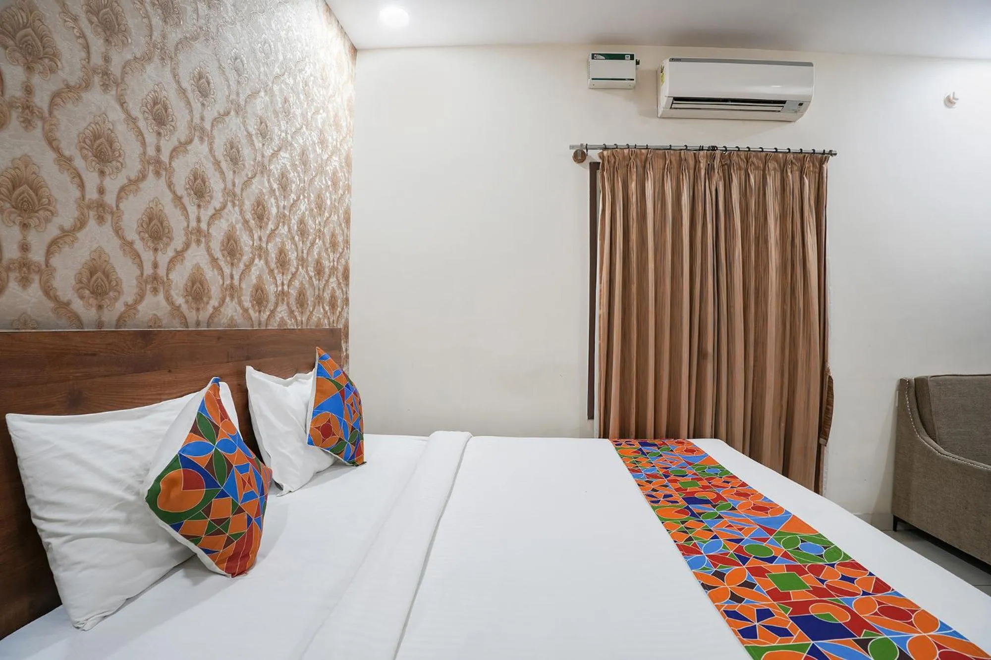 Bed in FabHotel Champion Grand - Nr Fortis Hospital, Nagarbhavi