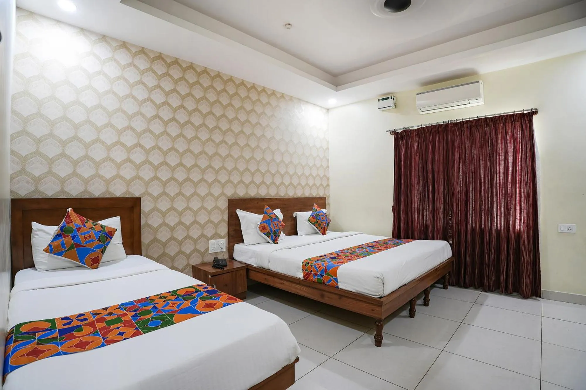 Bed in FabHotel Champion Grand - Nr Fortis Hospital, Nagarbhavi