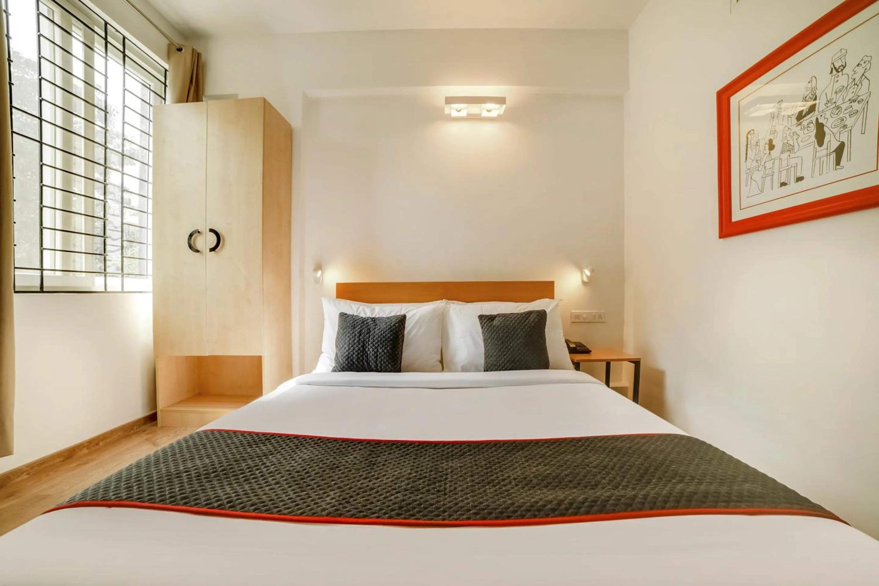 Bedroom, Bed in Townhouse Sarvar Hospitality Near Ascendas Park Square Mall