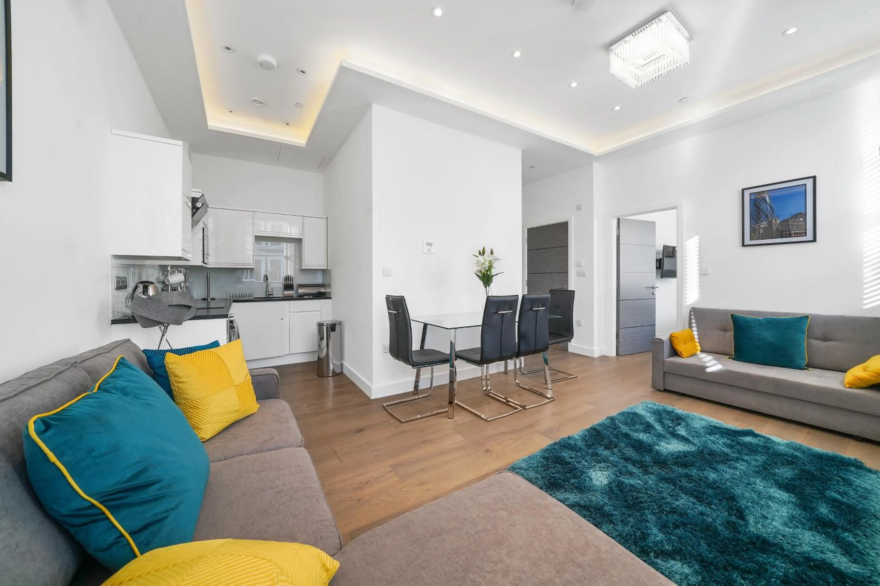 Seating area in City Prime Apartments