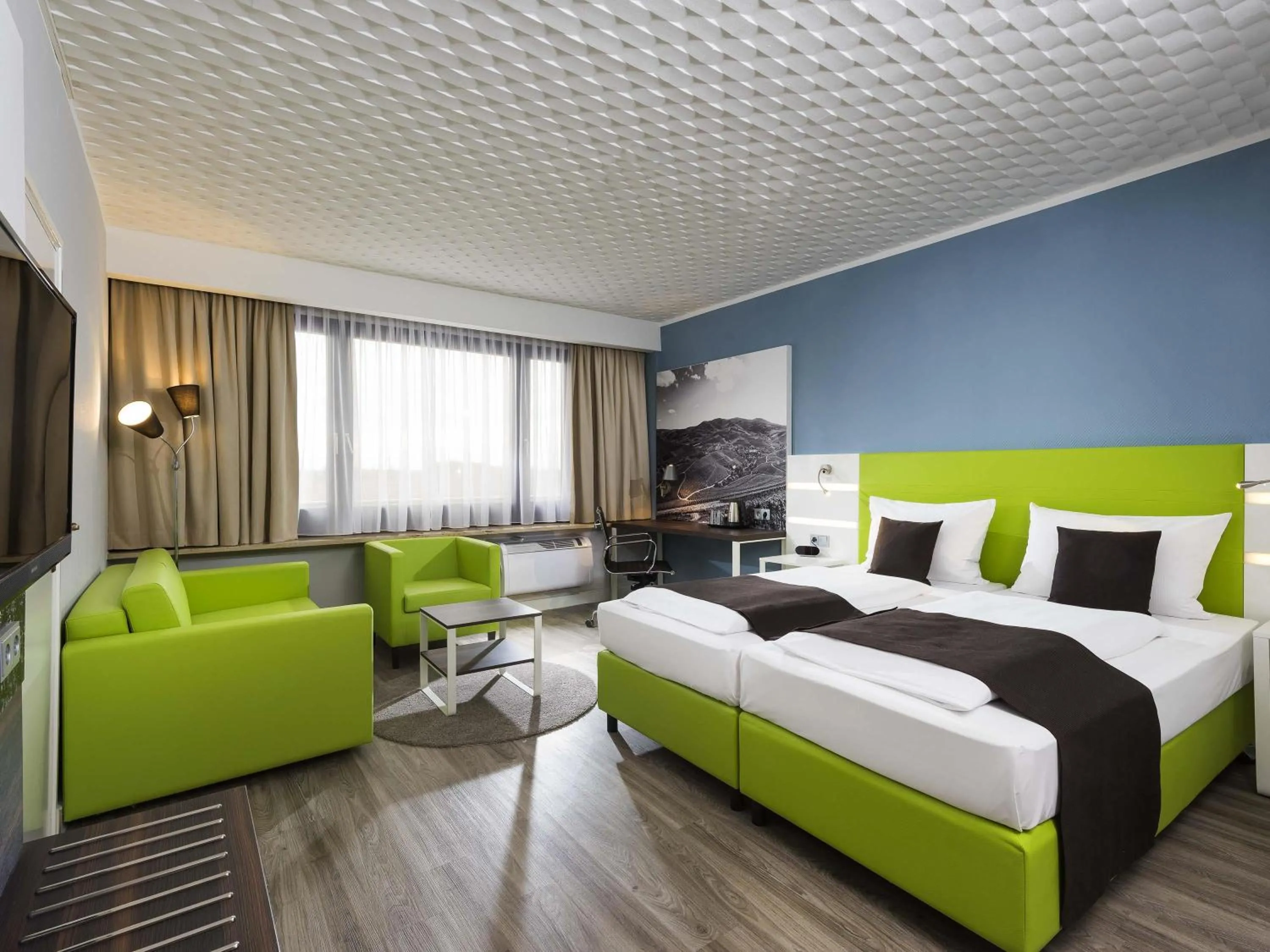 Bedroom, Bed in ibis Styles Offenburg City
