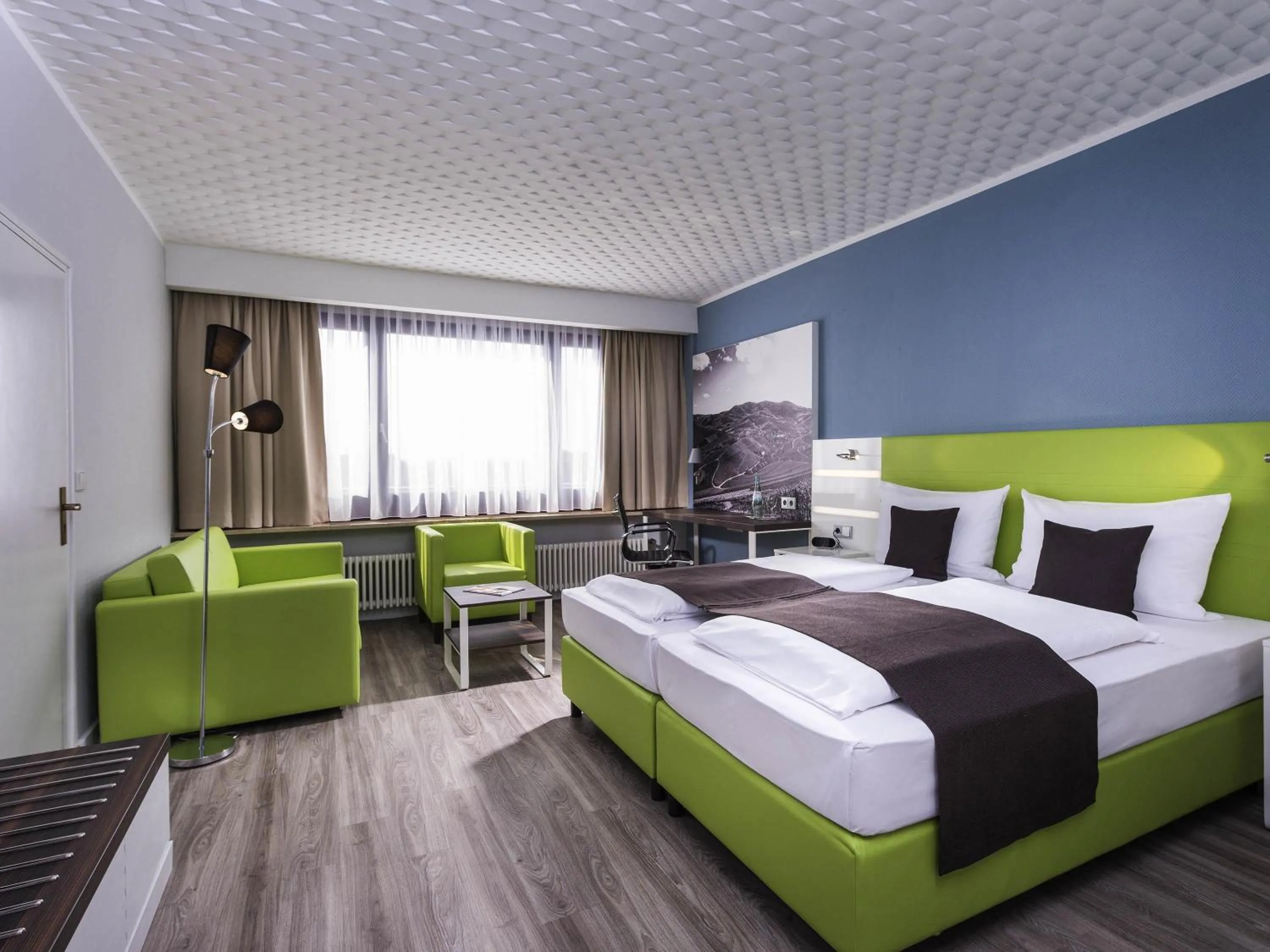 Bedroom, Bed in ibis Styles Offenburg City