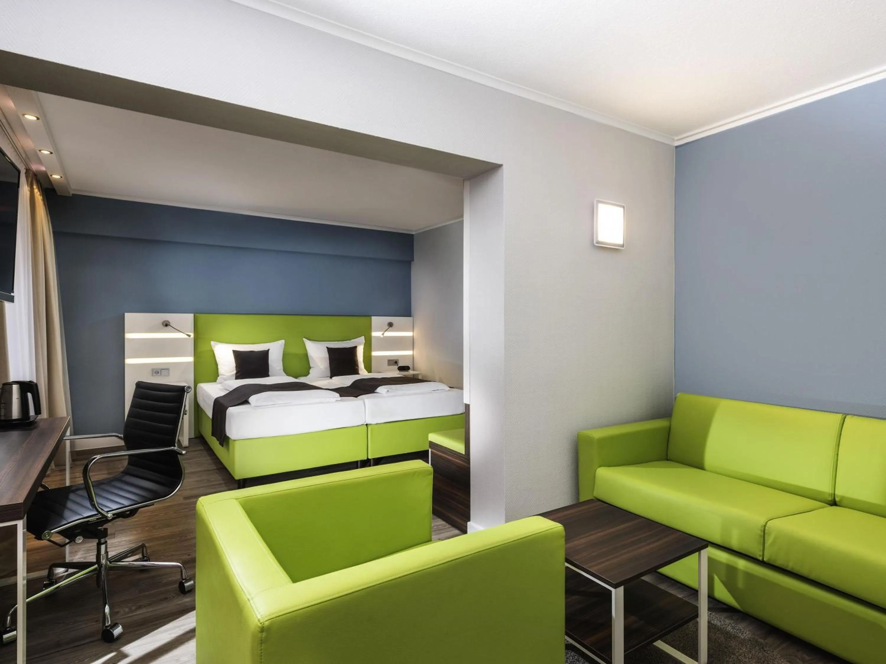 Bedroom, Bed in ibis Styles Offenburg City