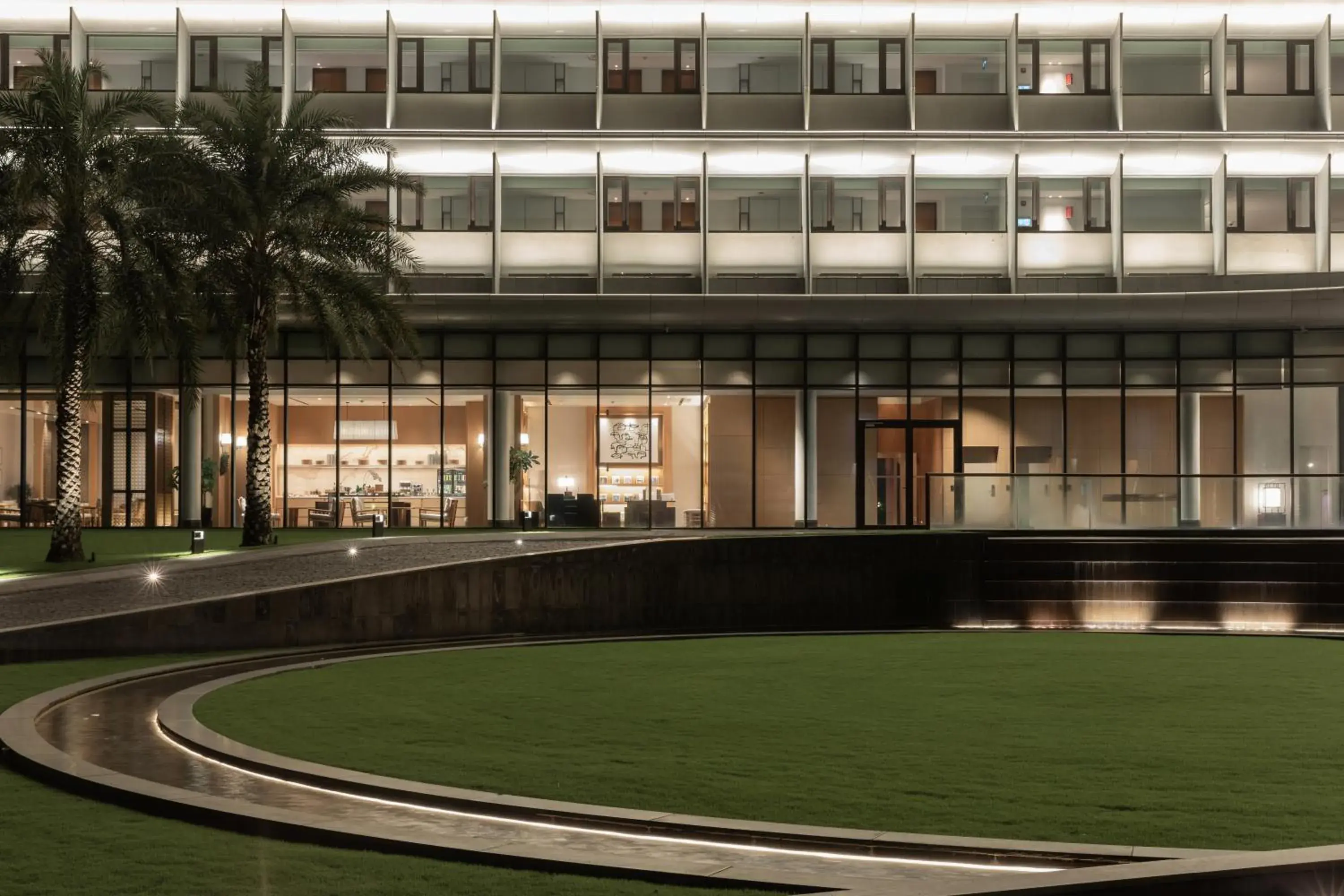 Inner courtyard view in Shilla Monogram Danang Inner courtyard view in Shilla Monogram Danang