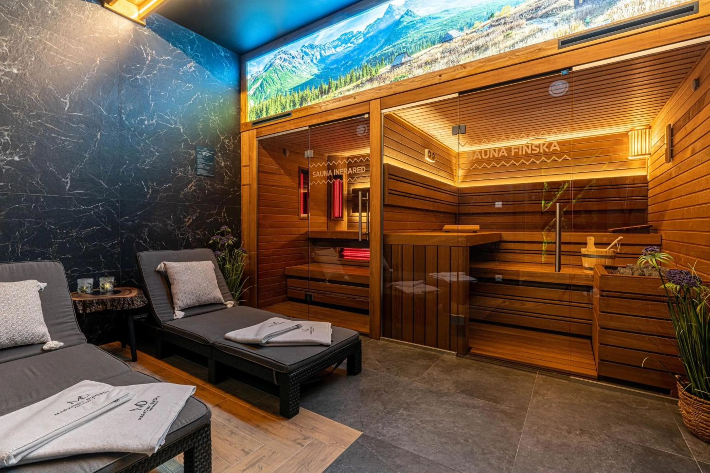 Sauna in Rezydencja Markowy Dworek