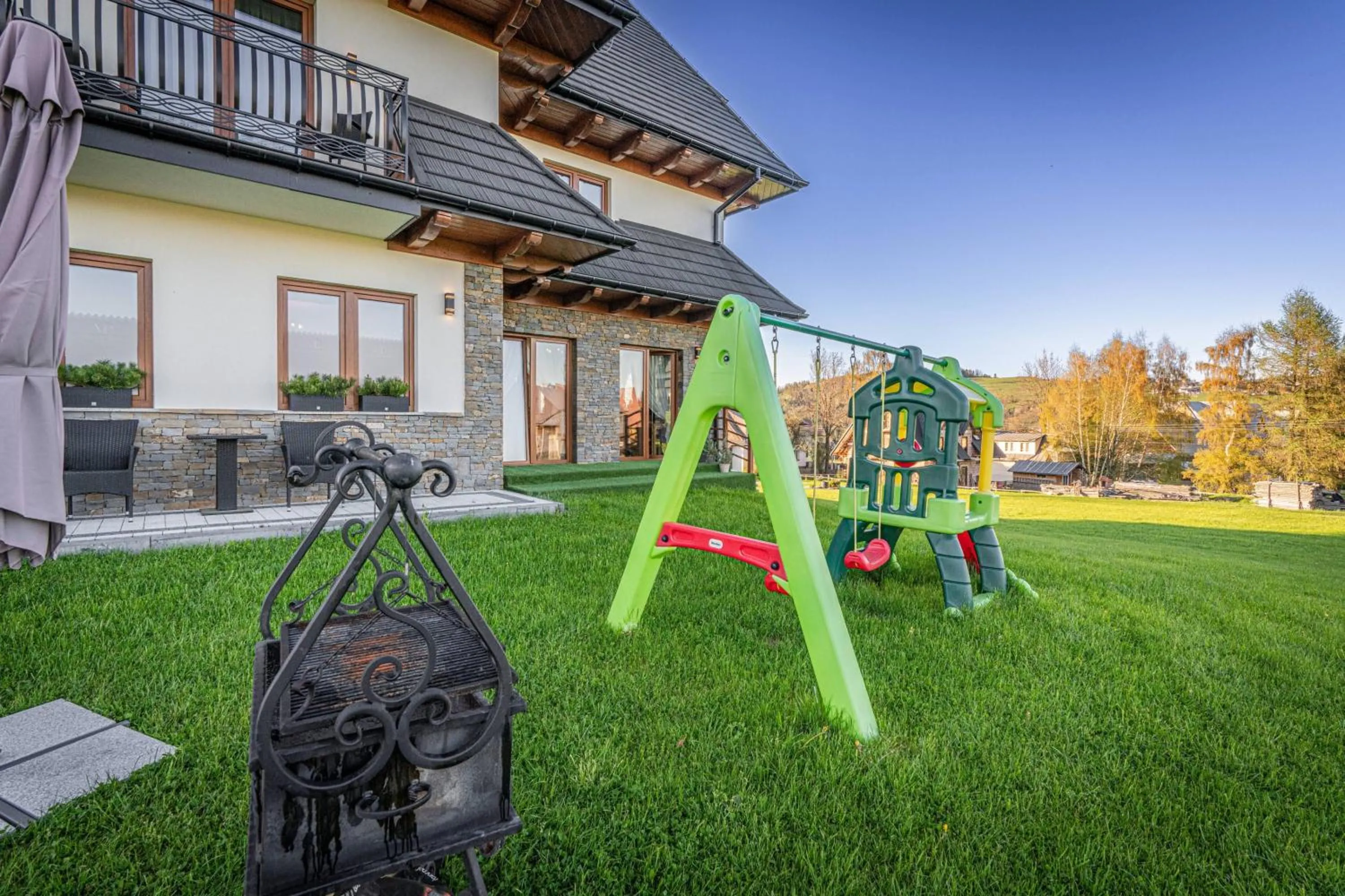 BBQ facilities in Rezydencja Markowy Dworek