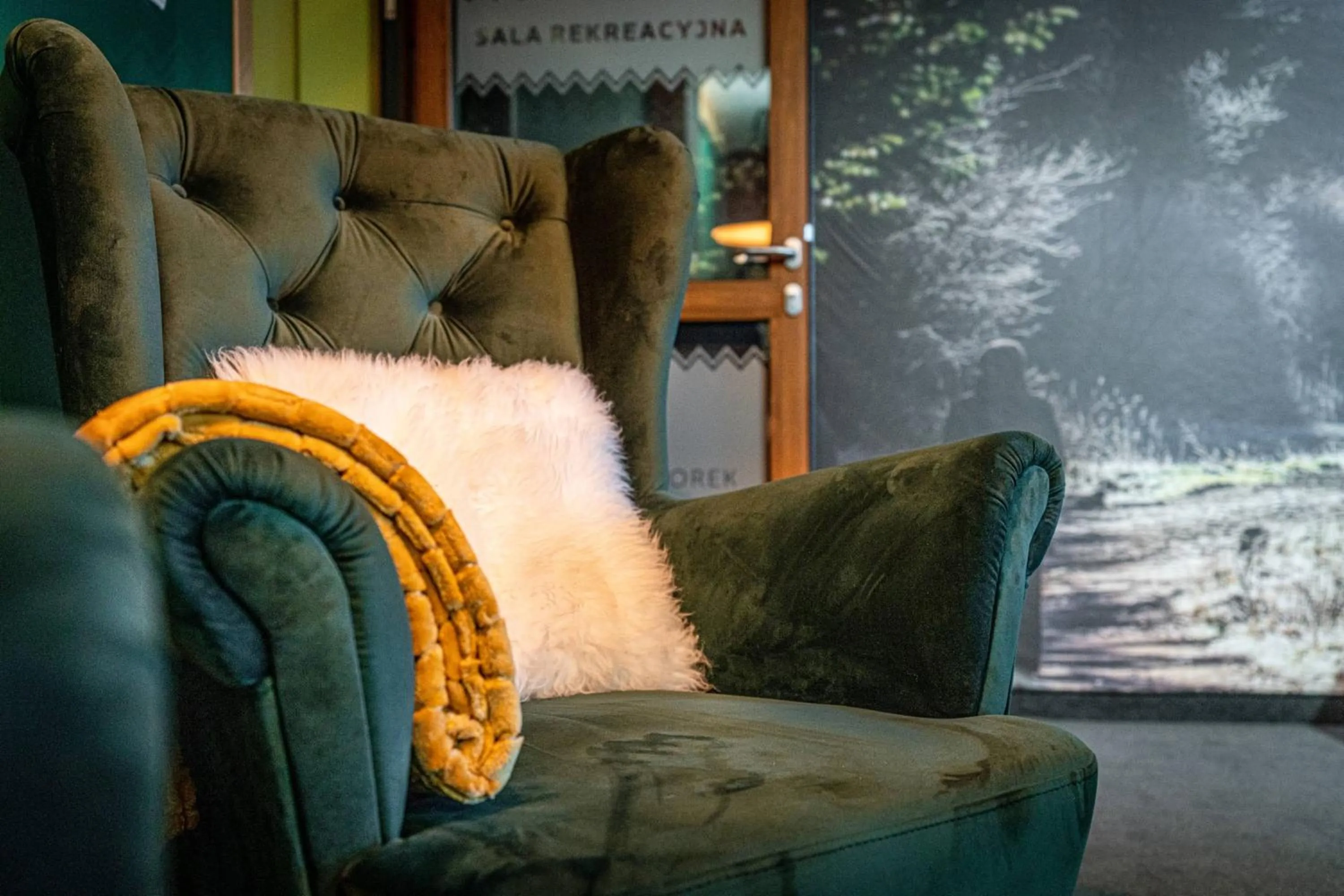 Communal lounge/ TV room in Rezydencja Markowy Dworek