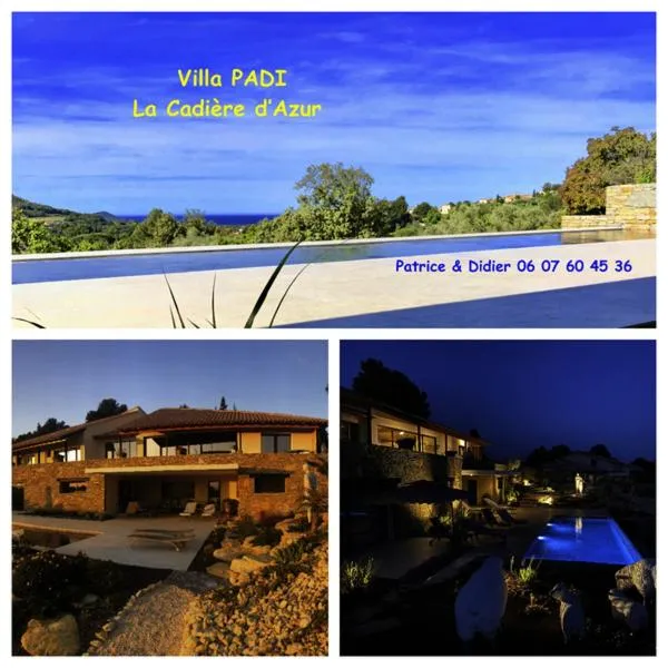 Sea view in VILLA PADI La Cadière d'Azur