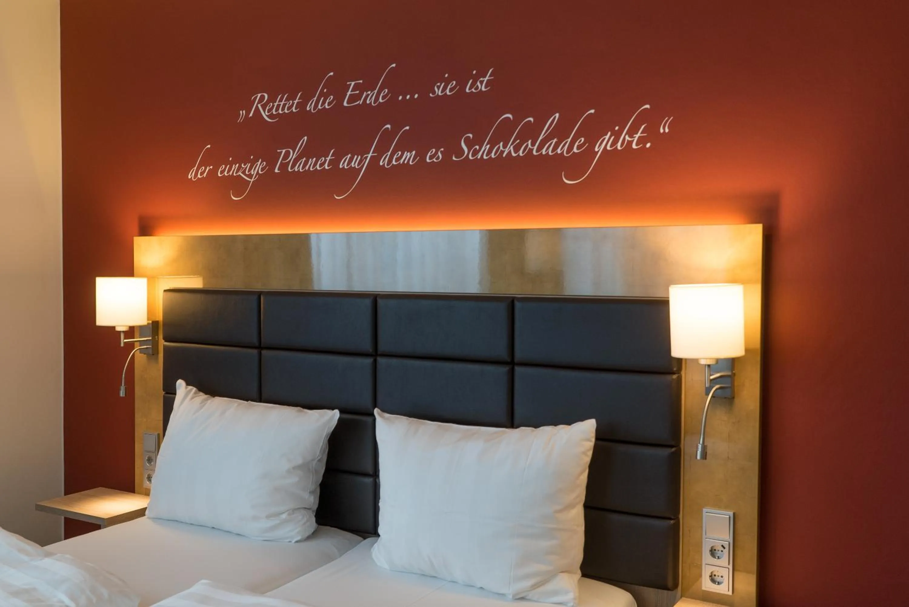 Decorative detail, Bed in Das Schokoladenhotel