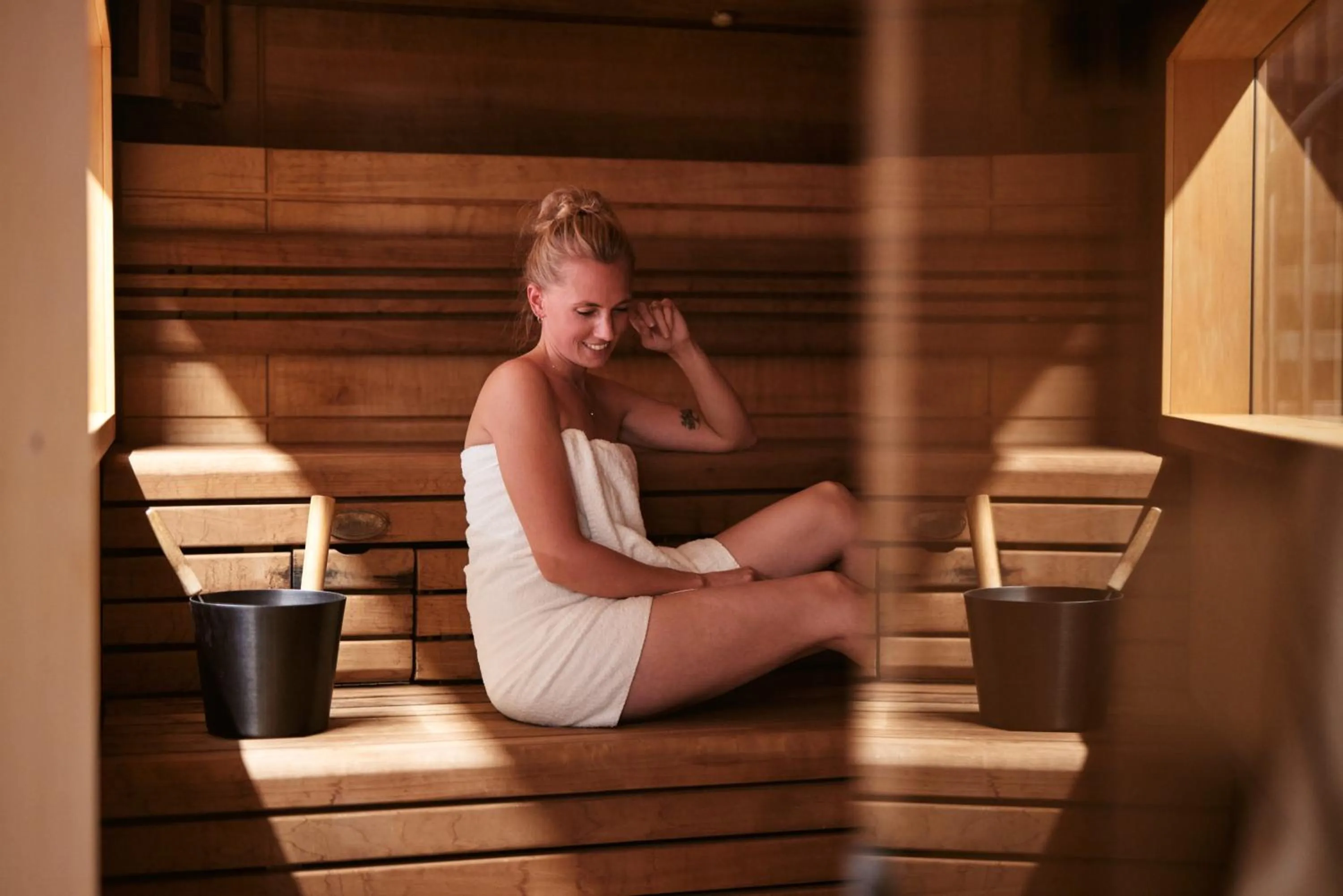 Sauna in Das Schokoladenhotel