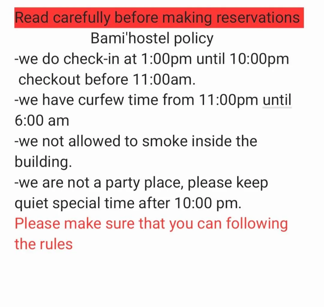 Bami hostel