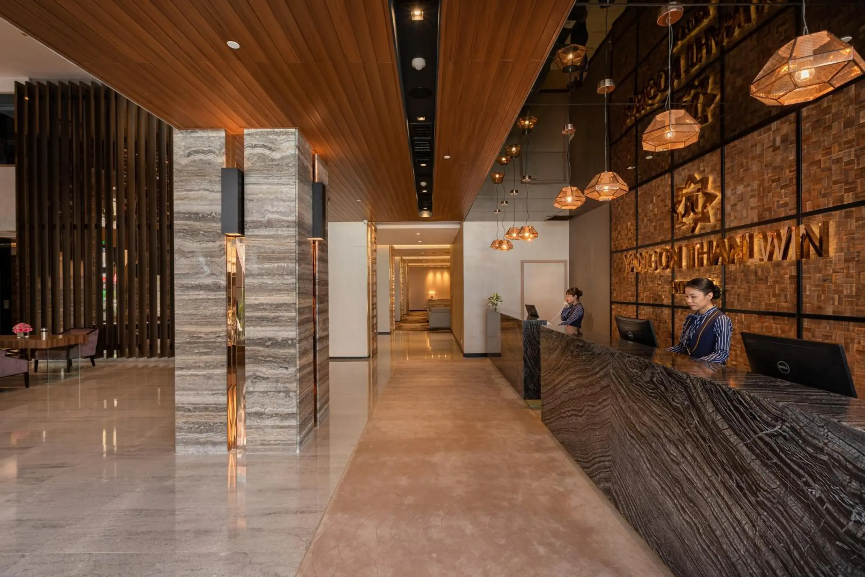 Lobby or reception in Yangon Thanlwin Hotel Lobby or reception in Yangon Thanlwin Hotel