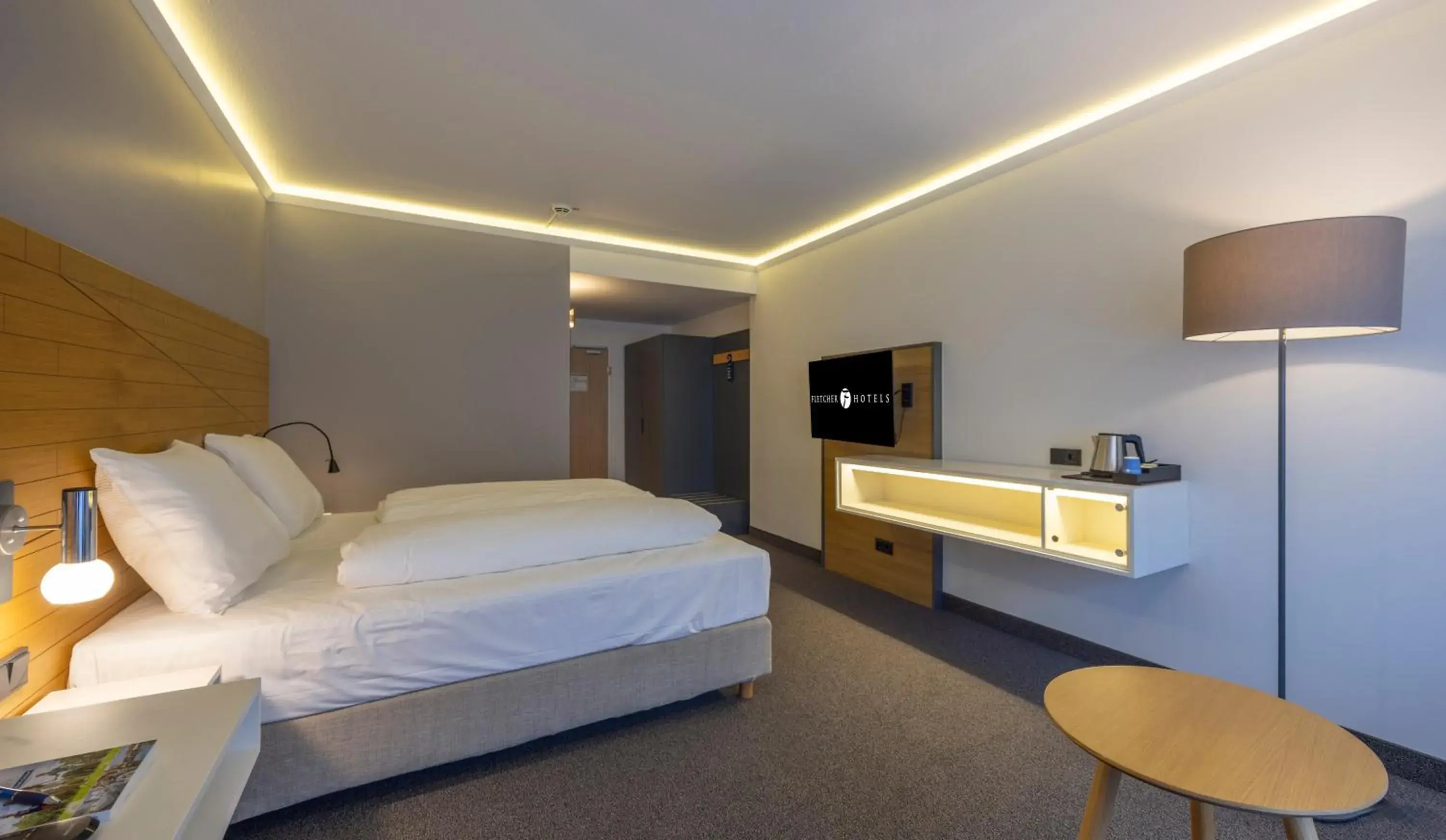 Bed in Fletcher Hotel-Restaurant Arnsberg-Sauerland Bed in Fletcher Hotel-Restaurant Arnsberg-Sauerland