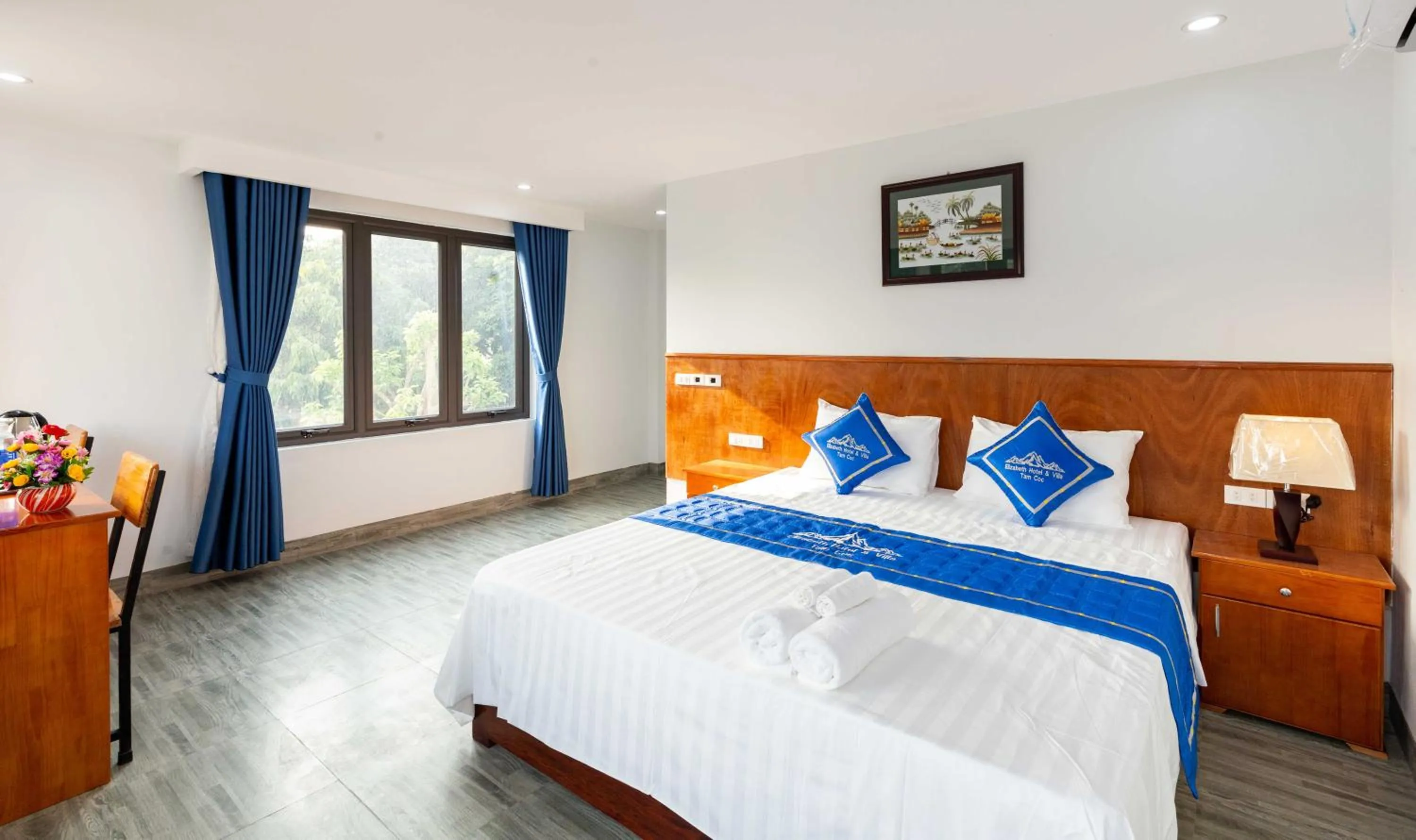 Bed in Elizabeth Hotel Tam Coc