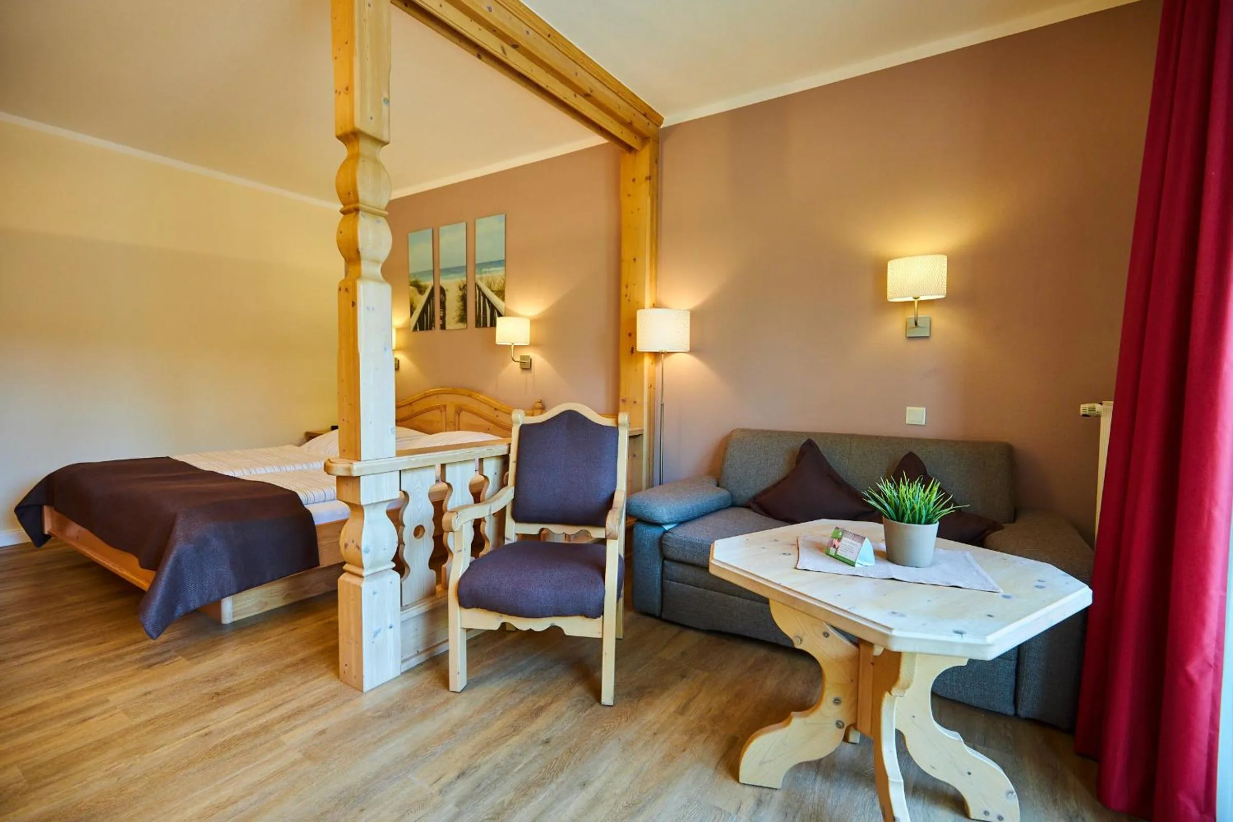 Bed in Flair Landhotel Strengliner Mühle