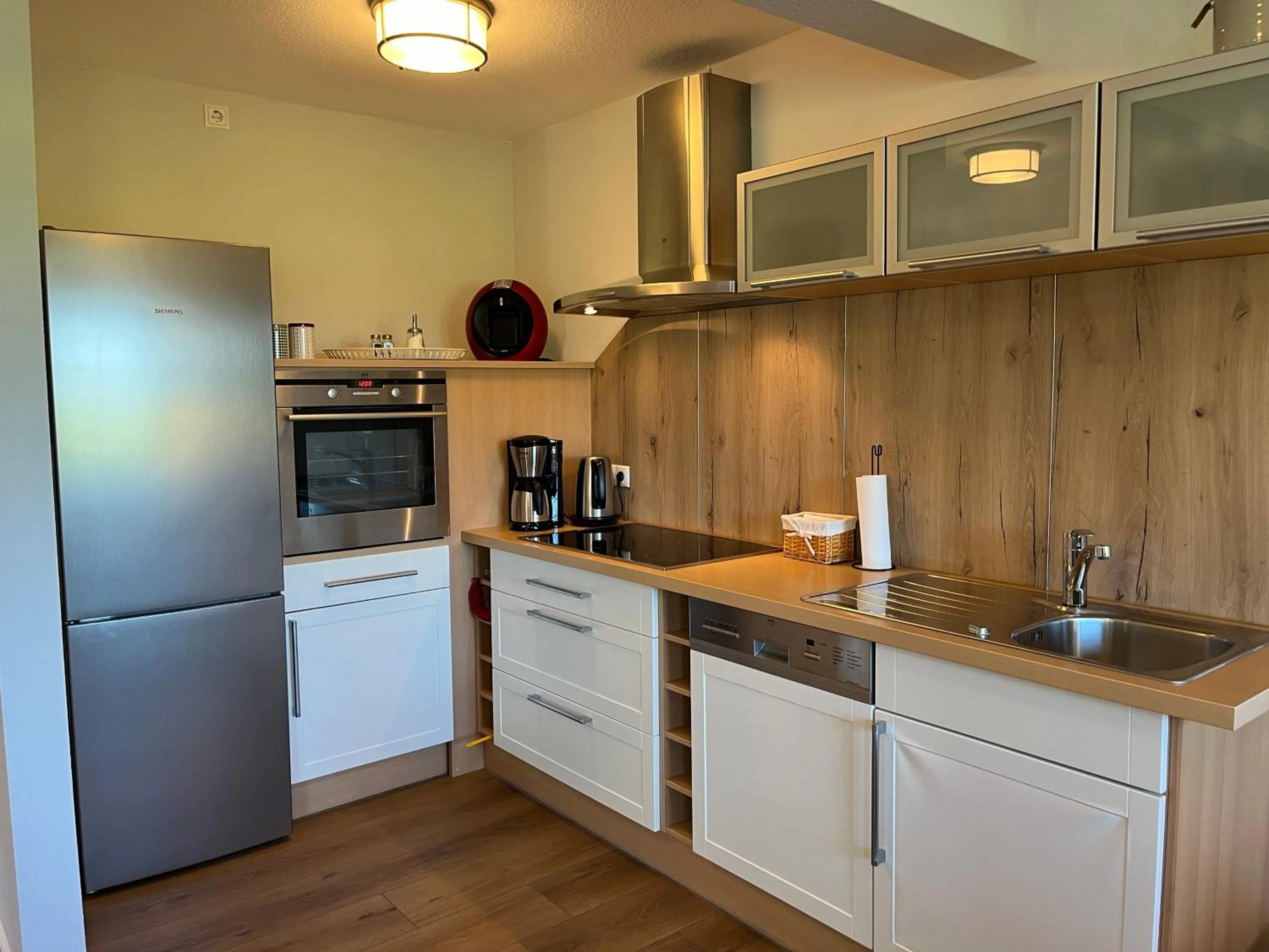 Kitchen or kitchenette in Flair Landhotel Strengliner Mühle