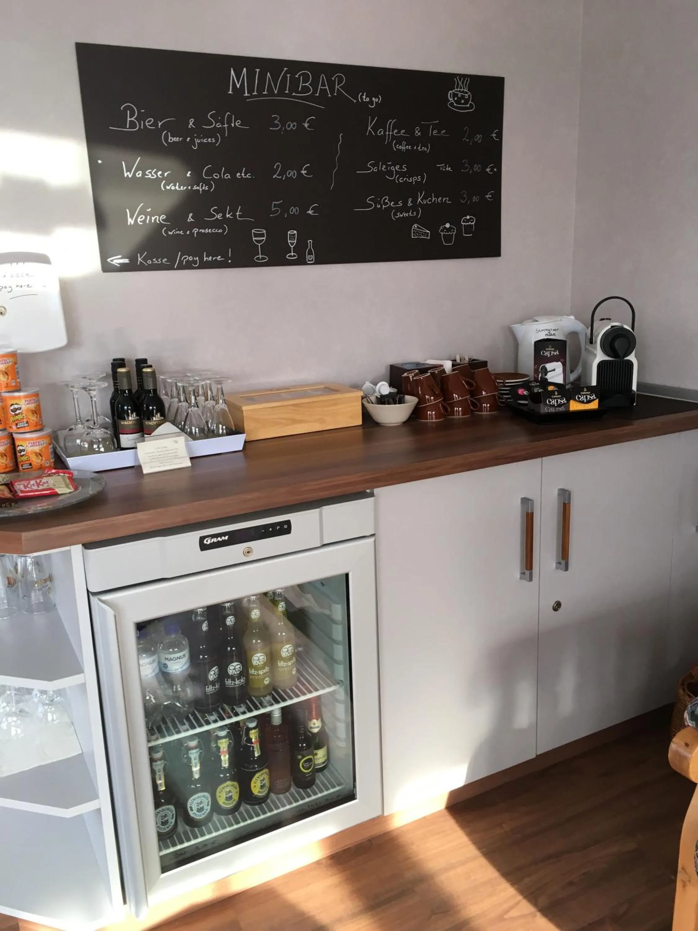 Communal kitchen in Flair Landhotel Strengliner Mühle