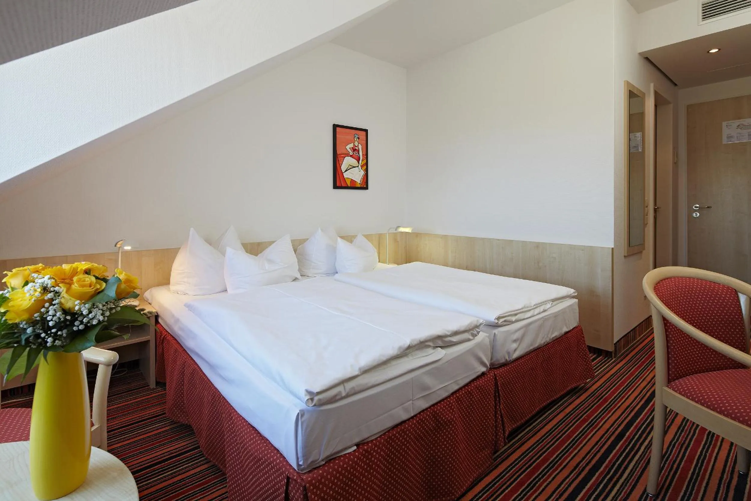 Bed in Kim Hotel Dresden