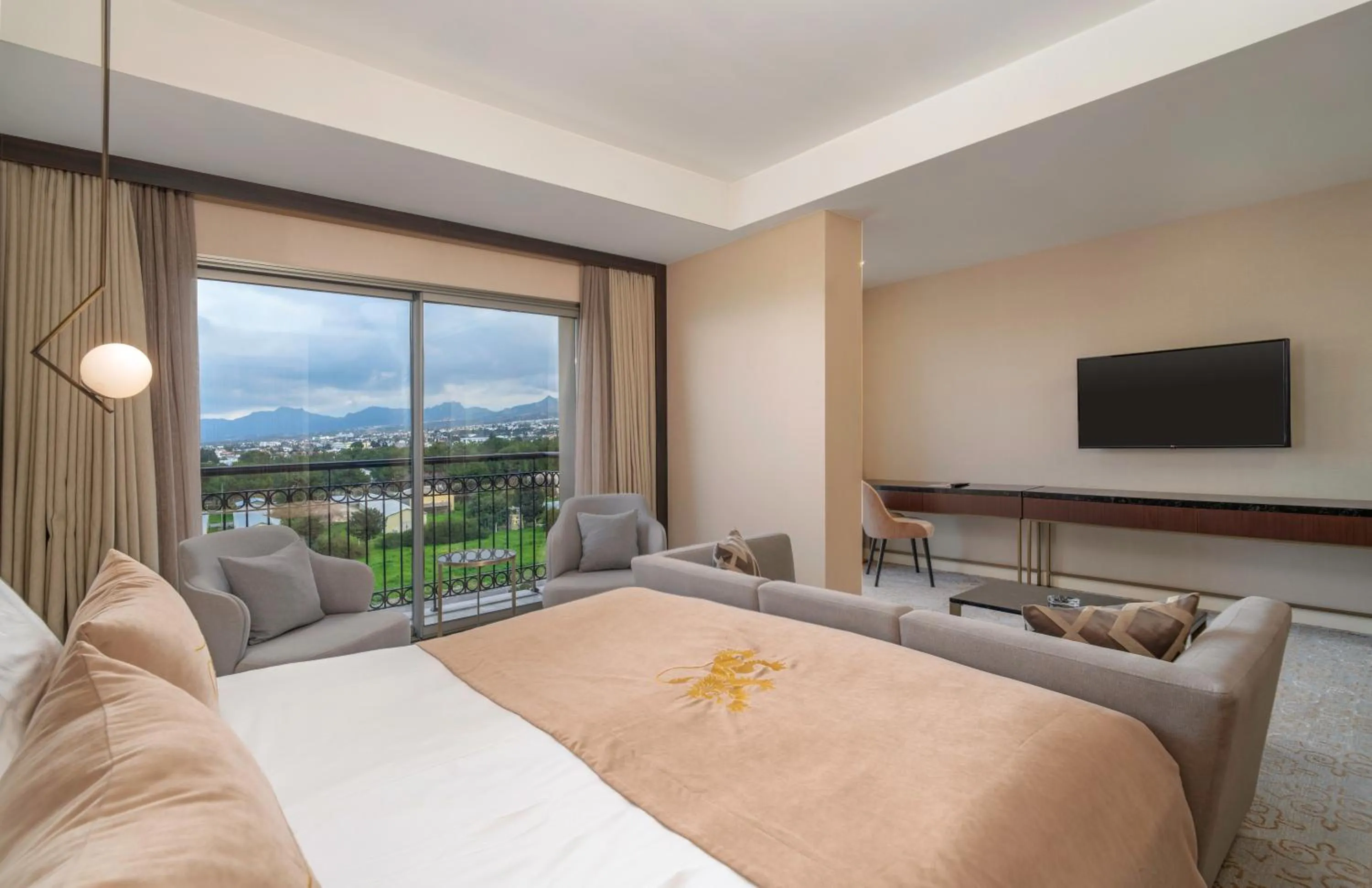 Natural landscape, Bed in Cratos Premium Hotel Casino & SPA