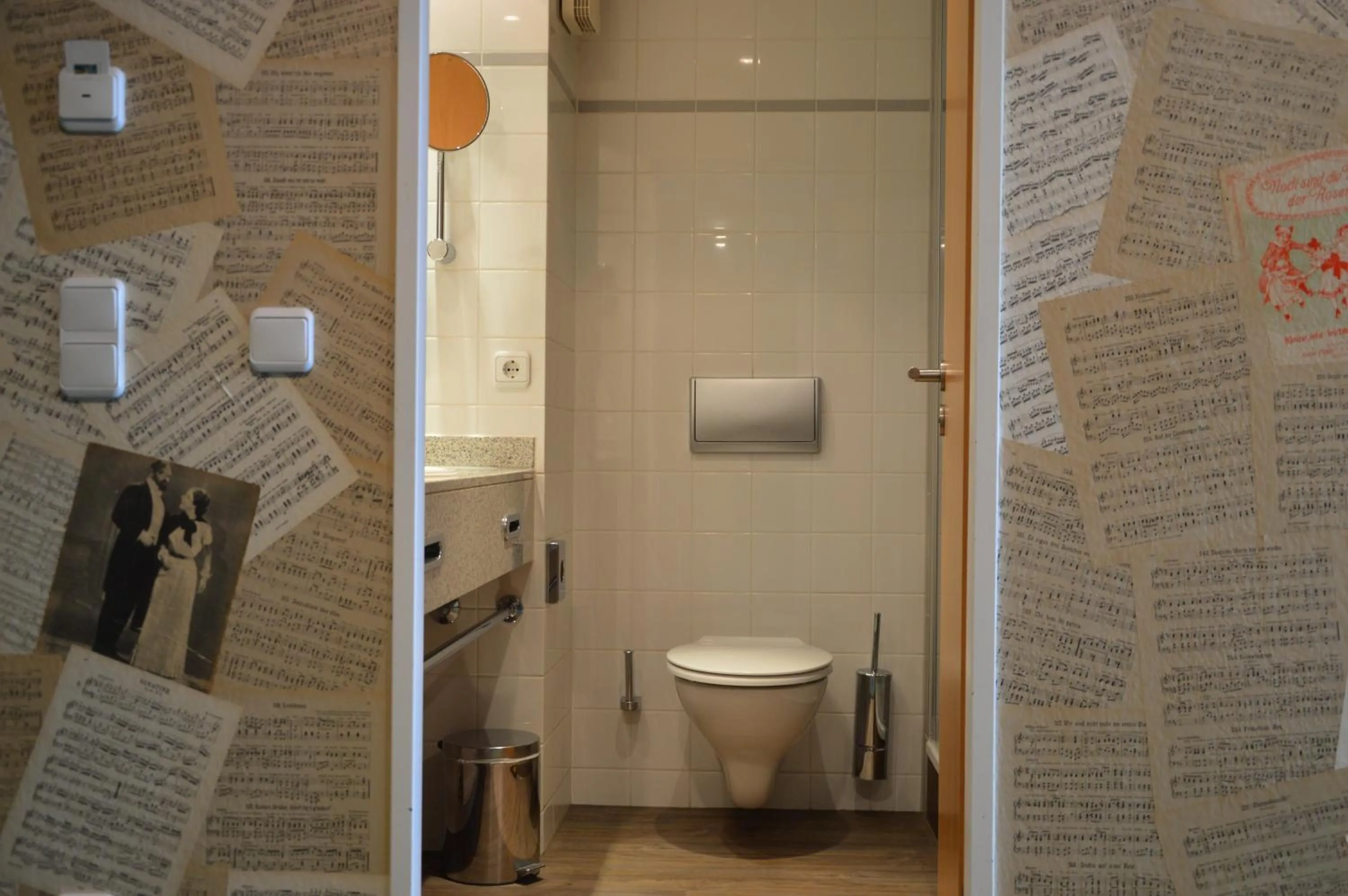 Bathroom in mightyTwice Hotel Dresden