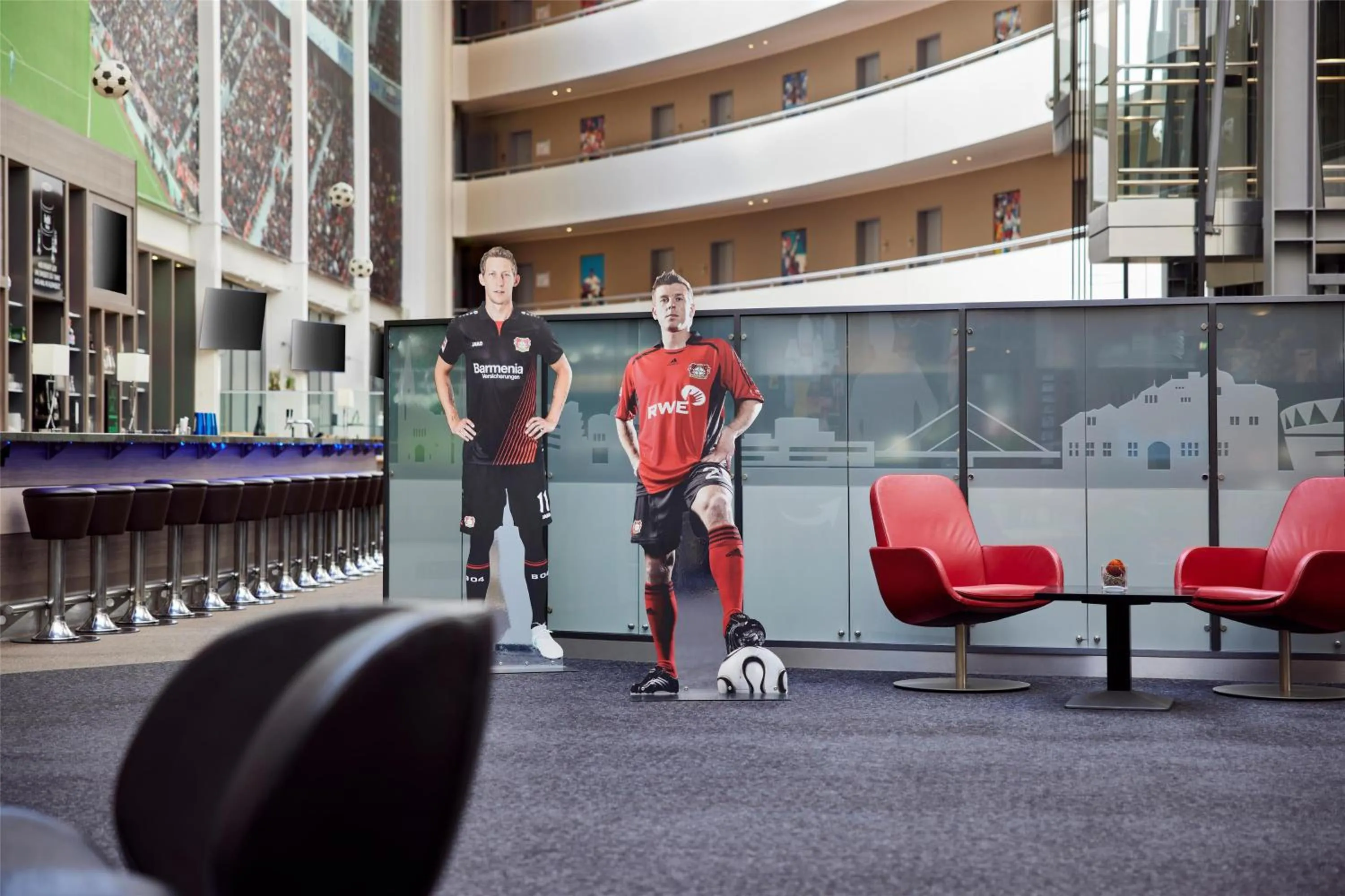 Lobby or reception in Lindner Hotel Leverkusen BayArena, part of JdV by Hyatt