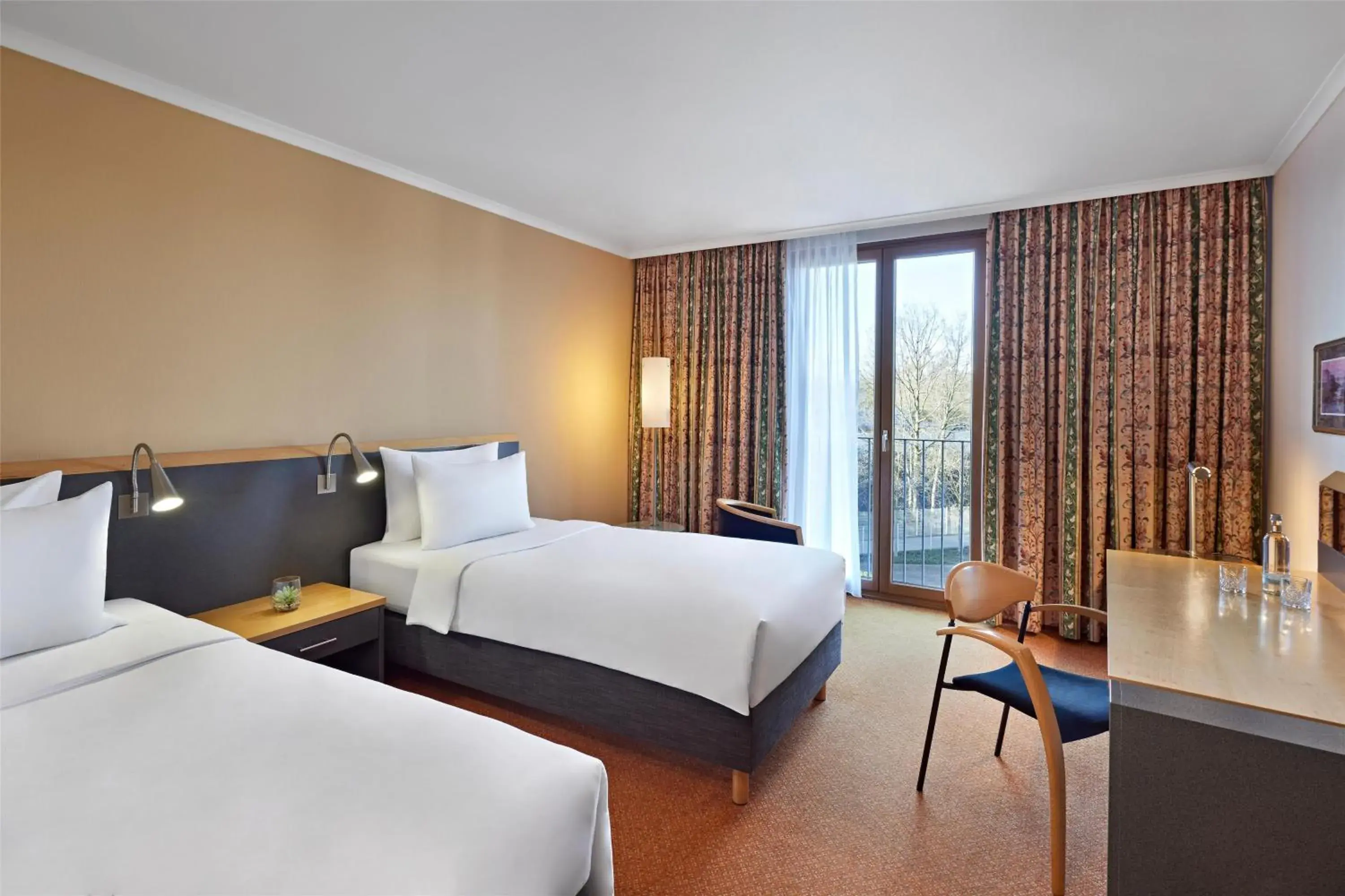 Bedroom, Bed in Lindner Hotel Leverkusen BayArena, part of JdV by Hyatt Bedroom, Bed in Lindner Hotel Leverkusen BayArena, part of JdV by Hyatt