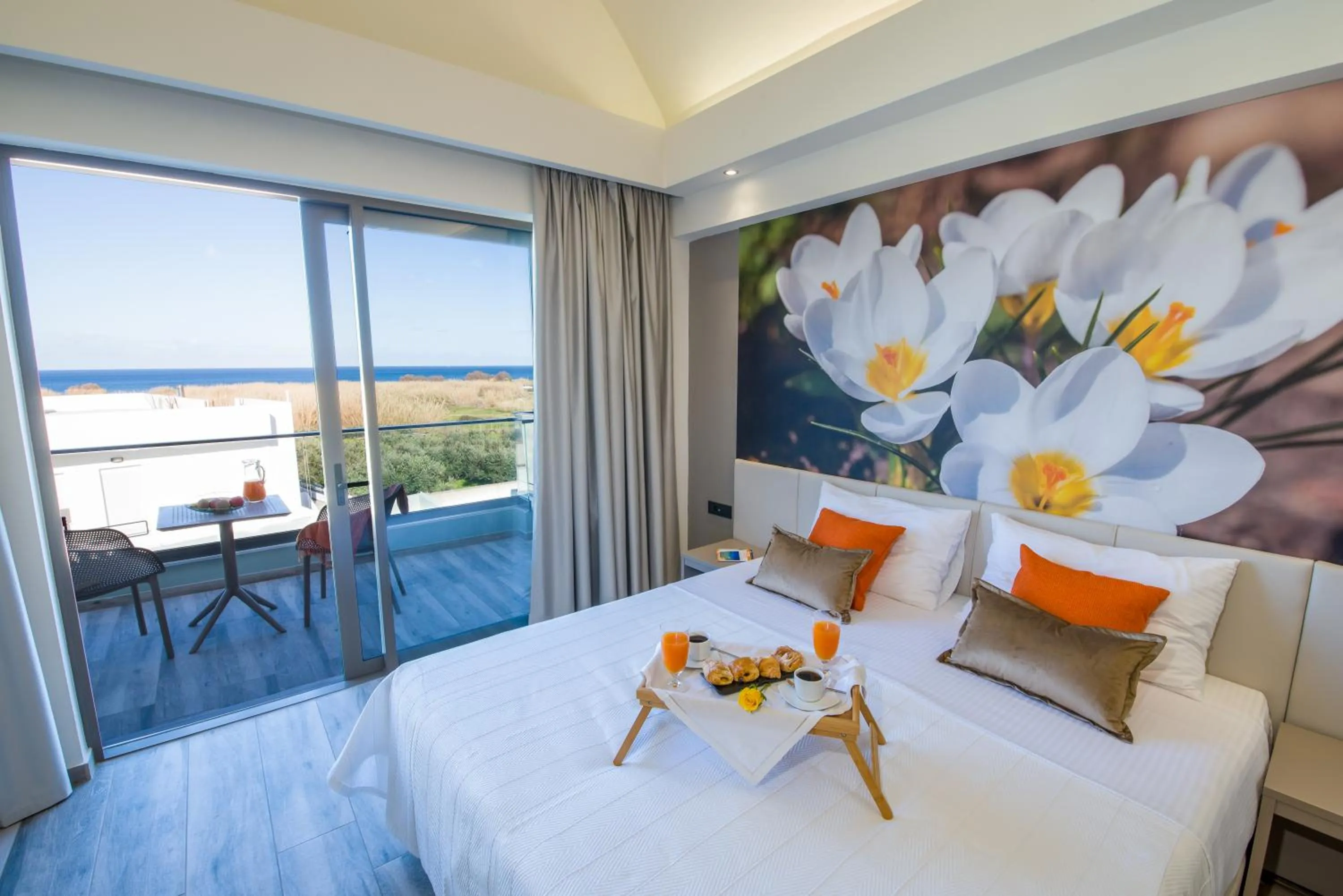 Sea view, Bed in Incognito Creta Luxury Suites and More