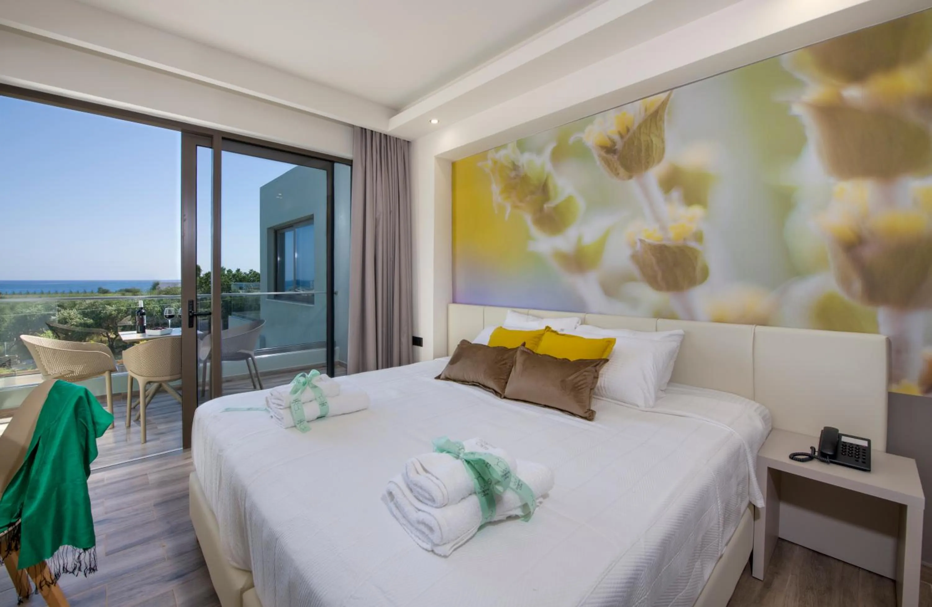 Bed in Incognito Creta Luxury Suites and More