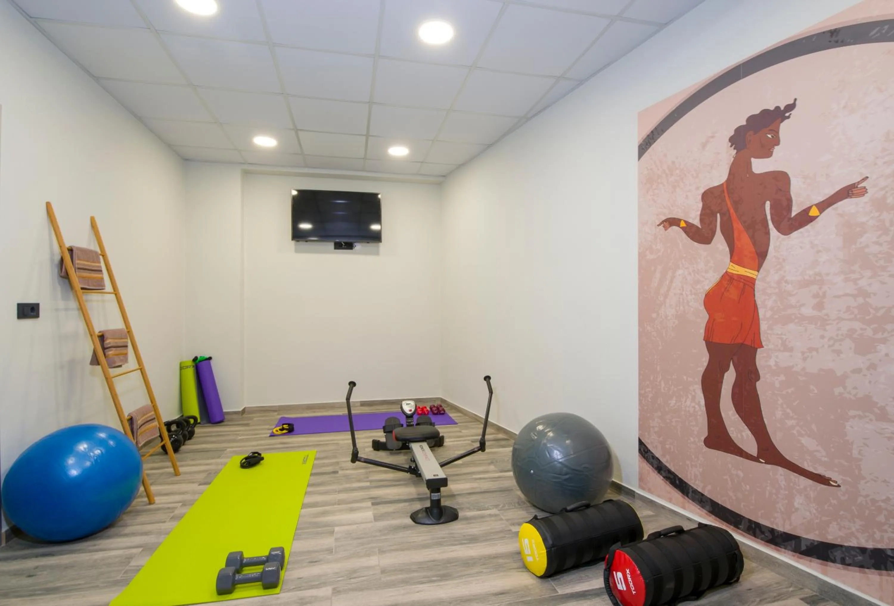 Fitness centre/facilities in Incognito Creta Luxury Suites and More