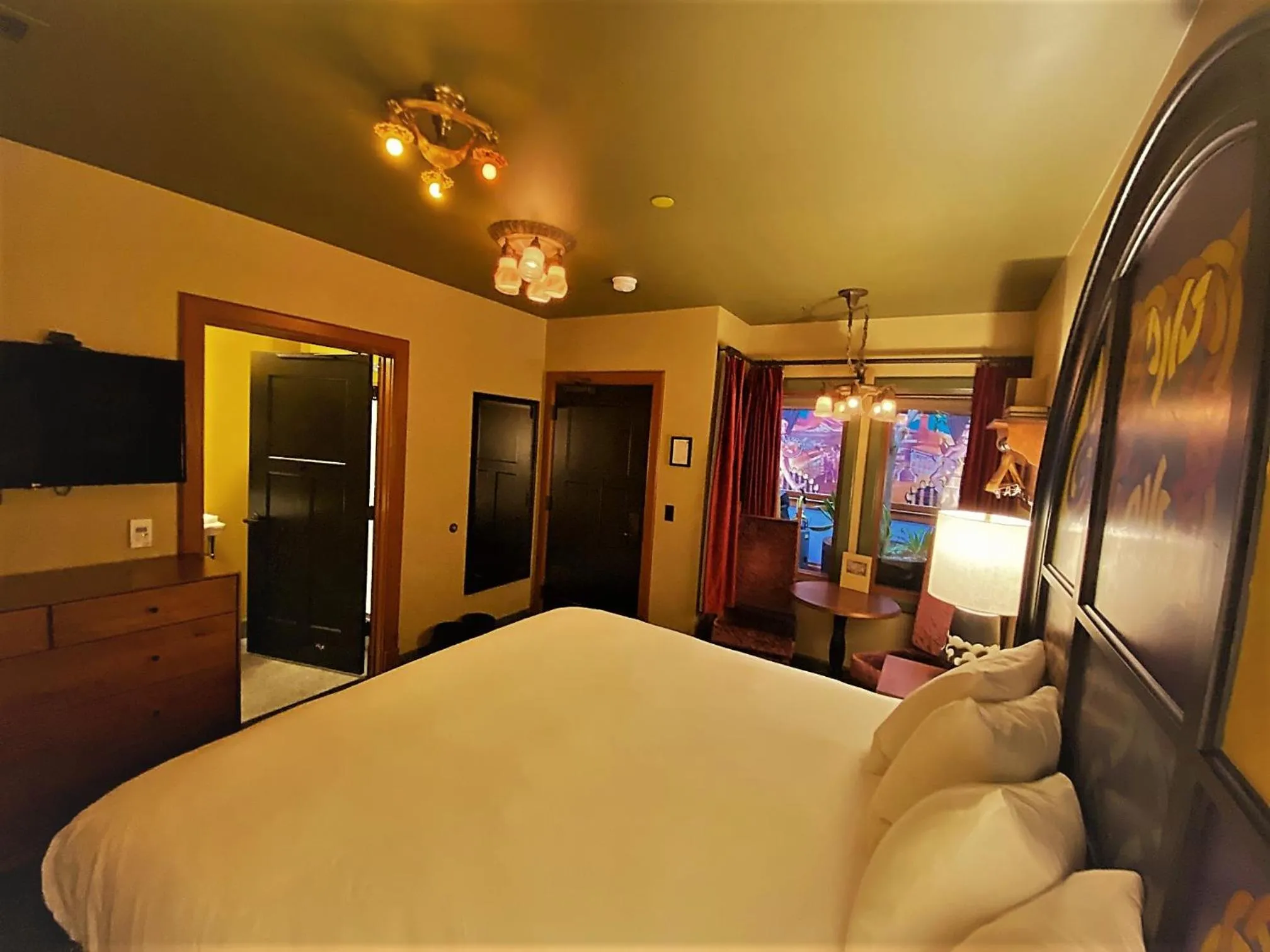 Photo of the whole room, Bed in McMenamins Elks Temple