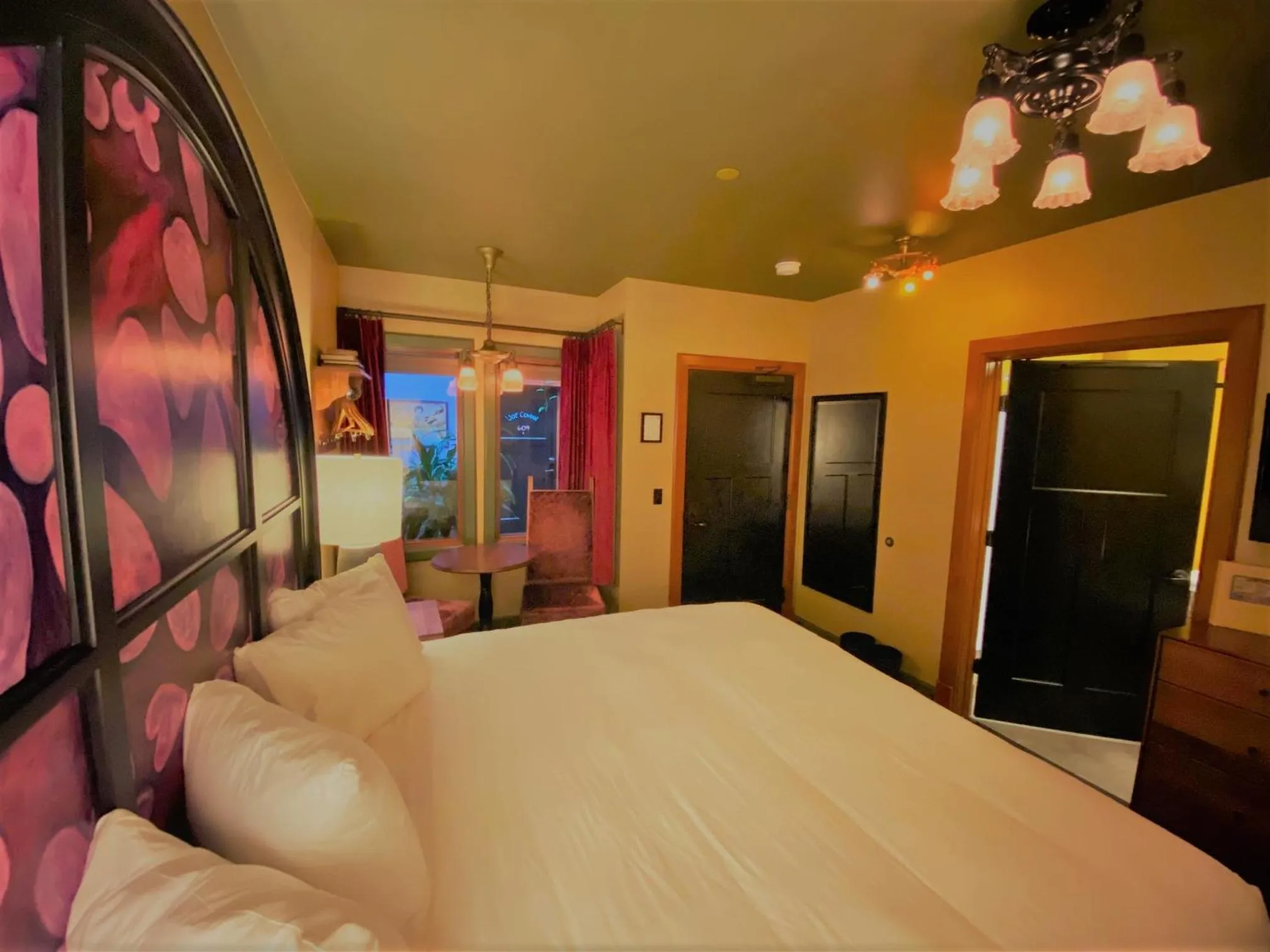 Photo of the whole room, Bed in McMenamins Elks Temple