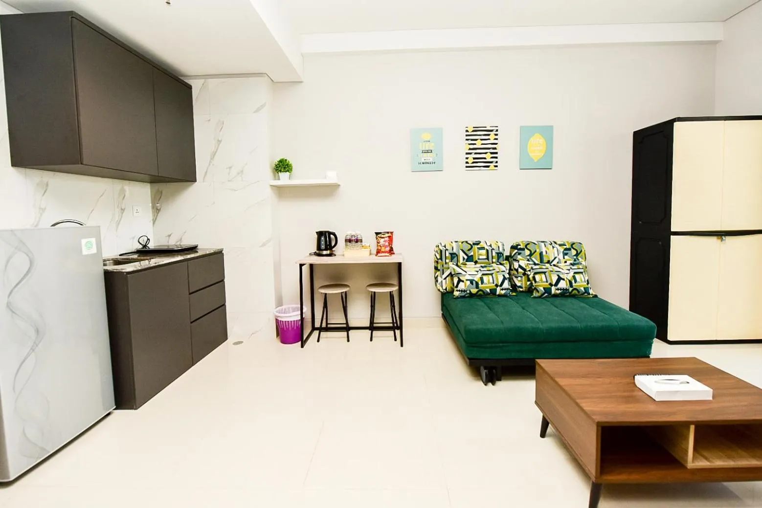 Kitchen or kitchenette in LOVINA 7-AE at One Residence (beside Harris Hotel)