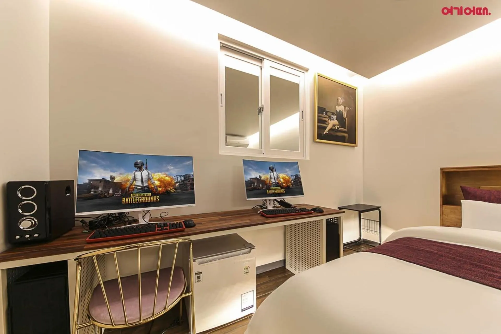 Bed in Hotel Yeogijoa