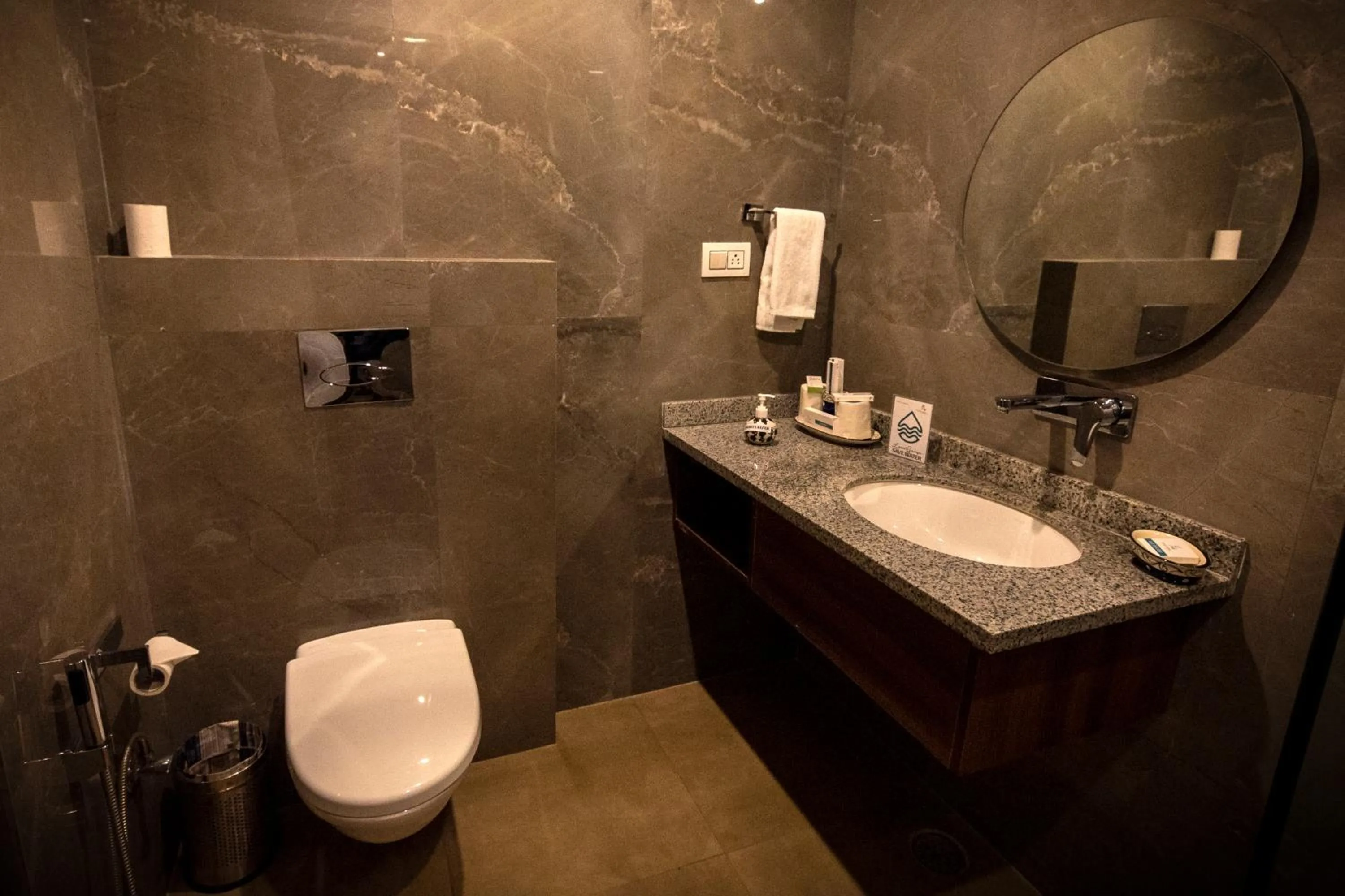 Bathroom in HOLYWATER Hotel by Ganga Kinare #150 mts from Ganga Ghat Rishikesh