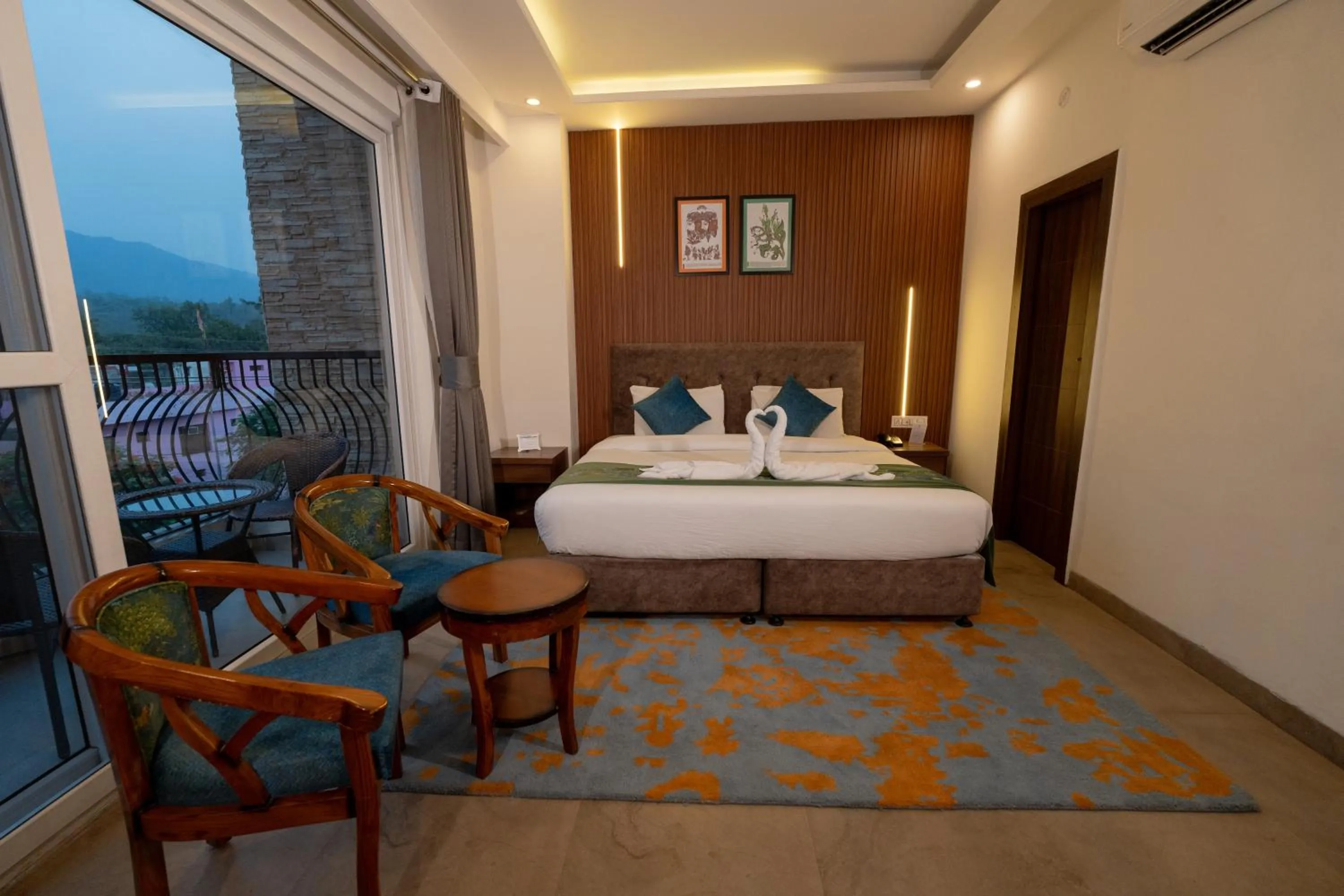 Bedroom, Bed in HOLYWATER Hotel by Ganga Kinare #150 mts from Ganga Ghat Rishikesh