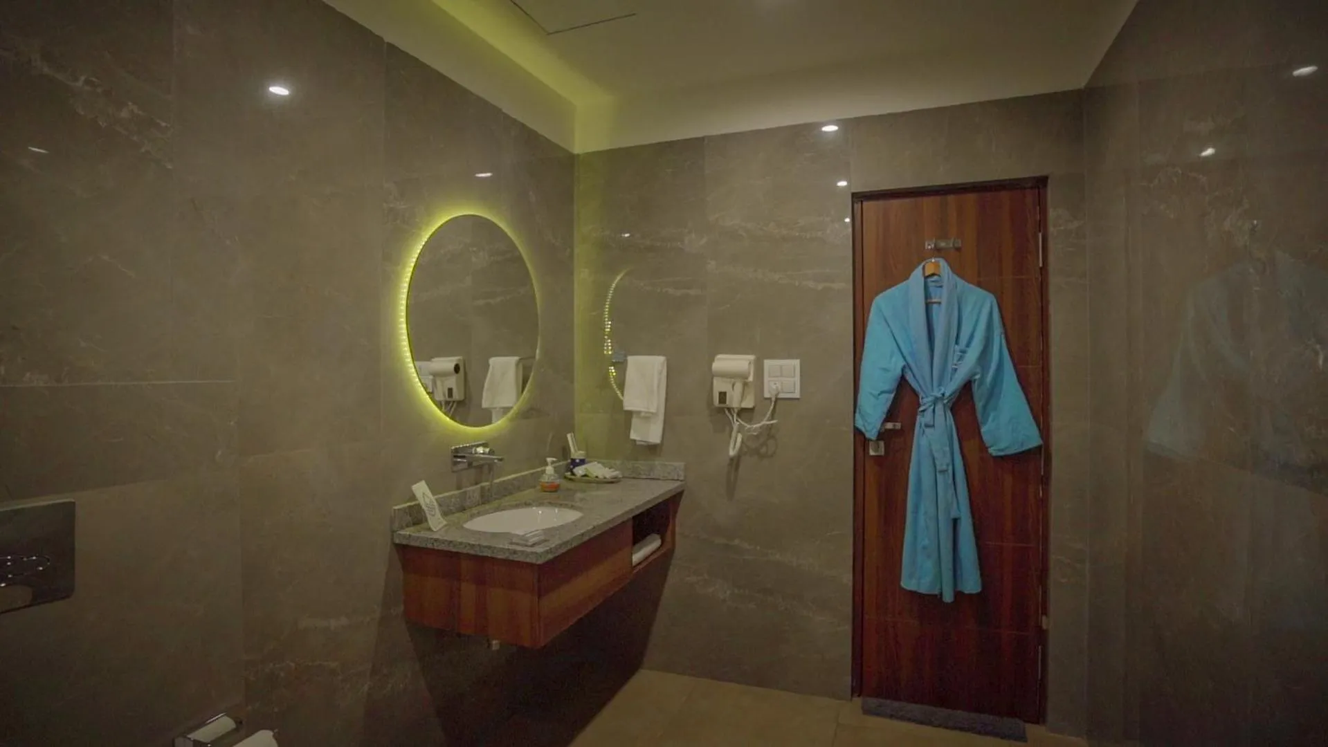 Bathroom in HOLYWATER Hotel by Ganga Kinare #150 mts from Ganga Ghat Rishikesh