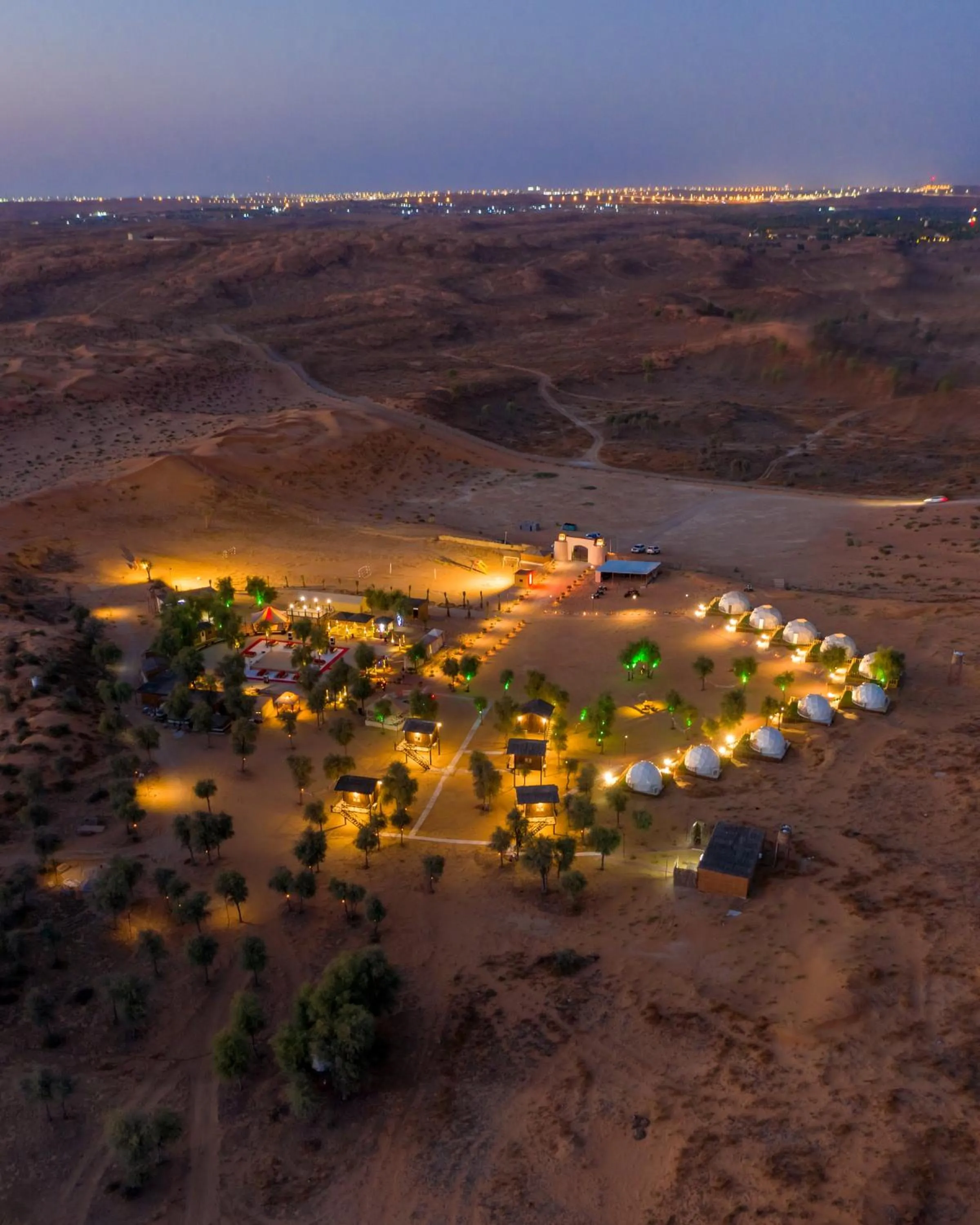 Landmark view in The Dunes Camping & Safari RAK