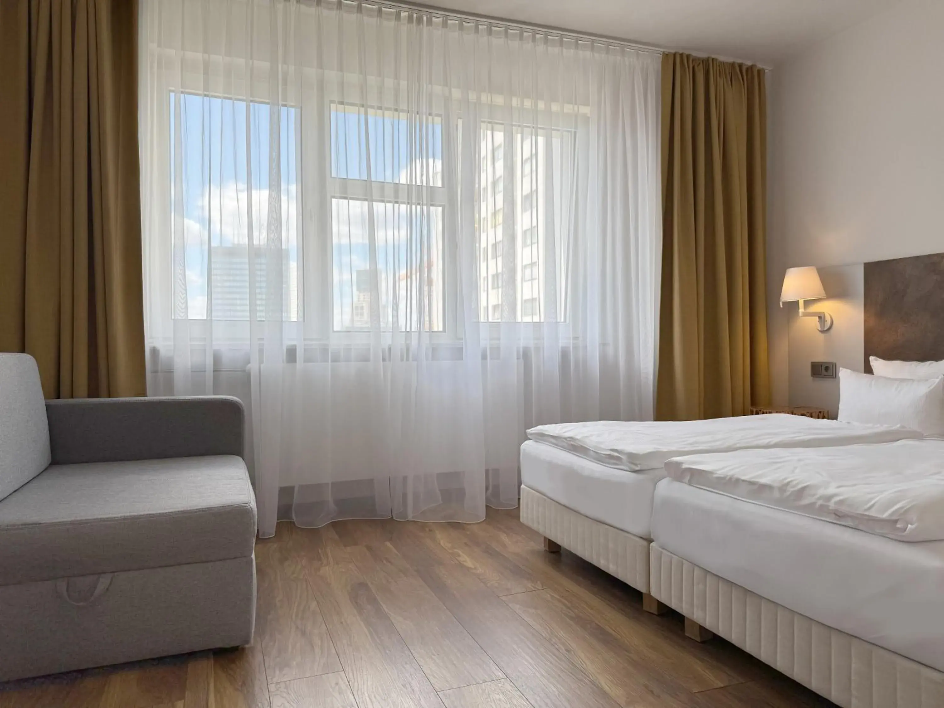 Bed in SORAT Hotel Berlin Bed in SORAT Hotel Berlin