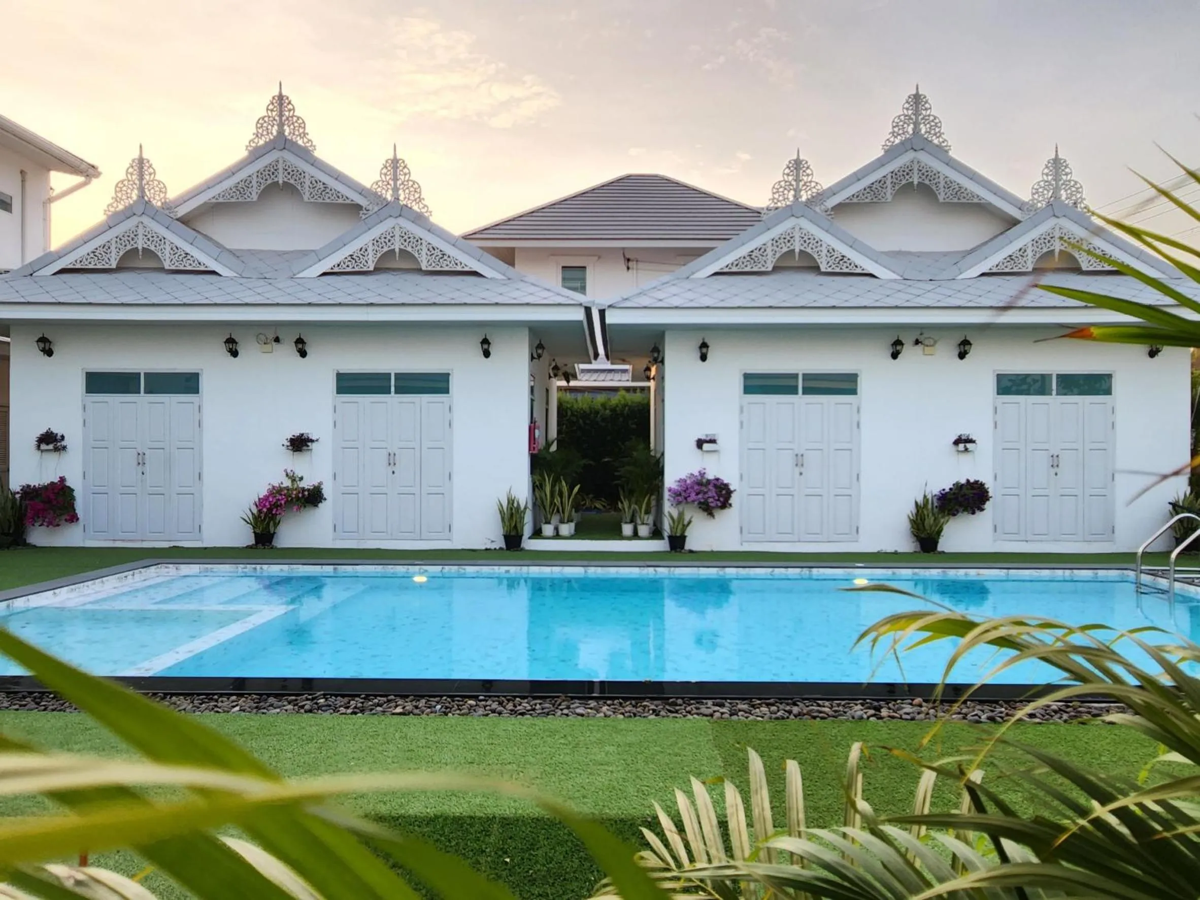 Pool view in Bianco House Resort