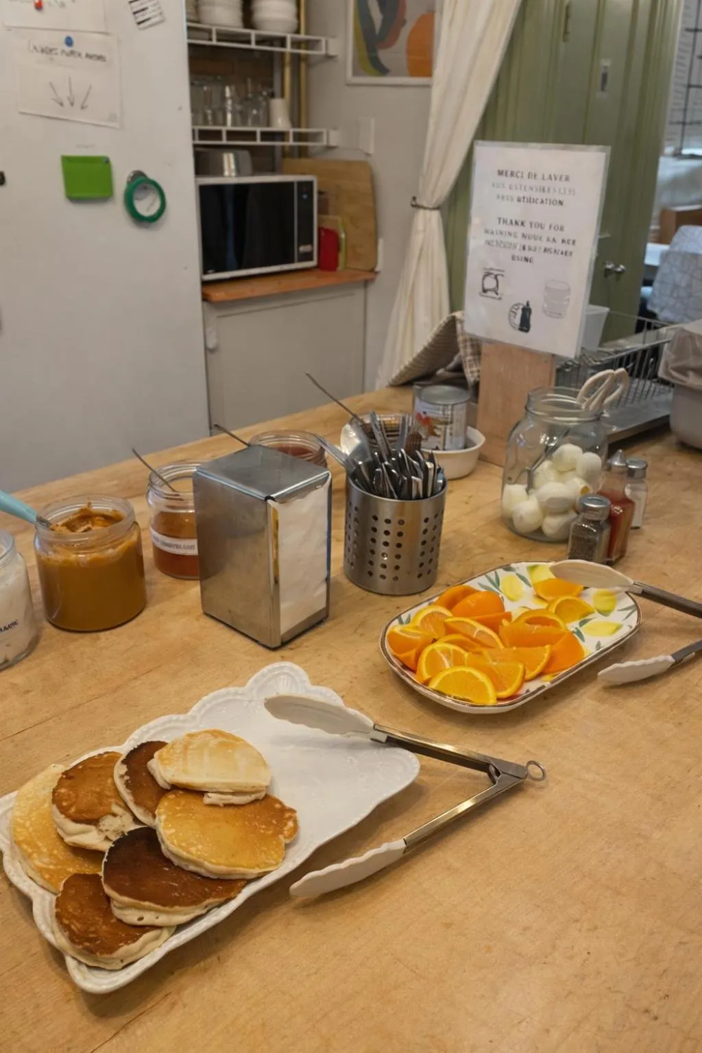 Breakfast in Auberge du Plateau