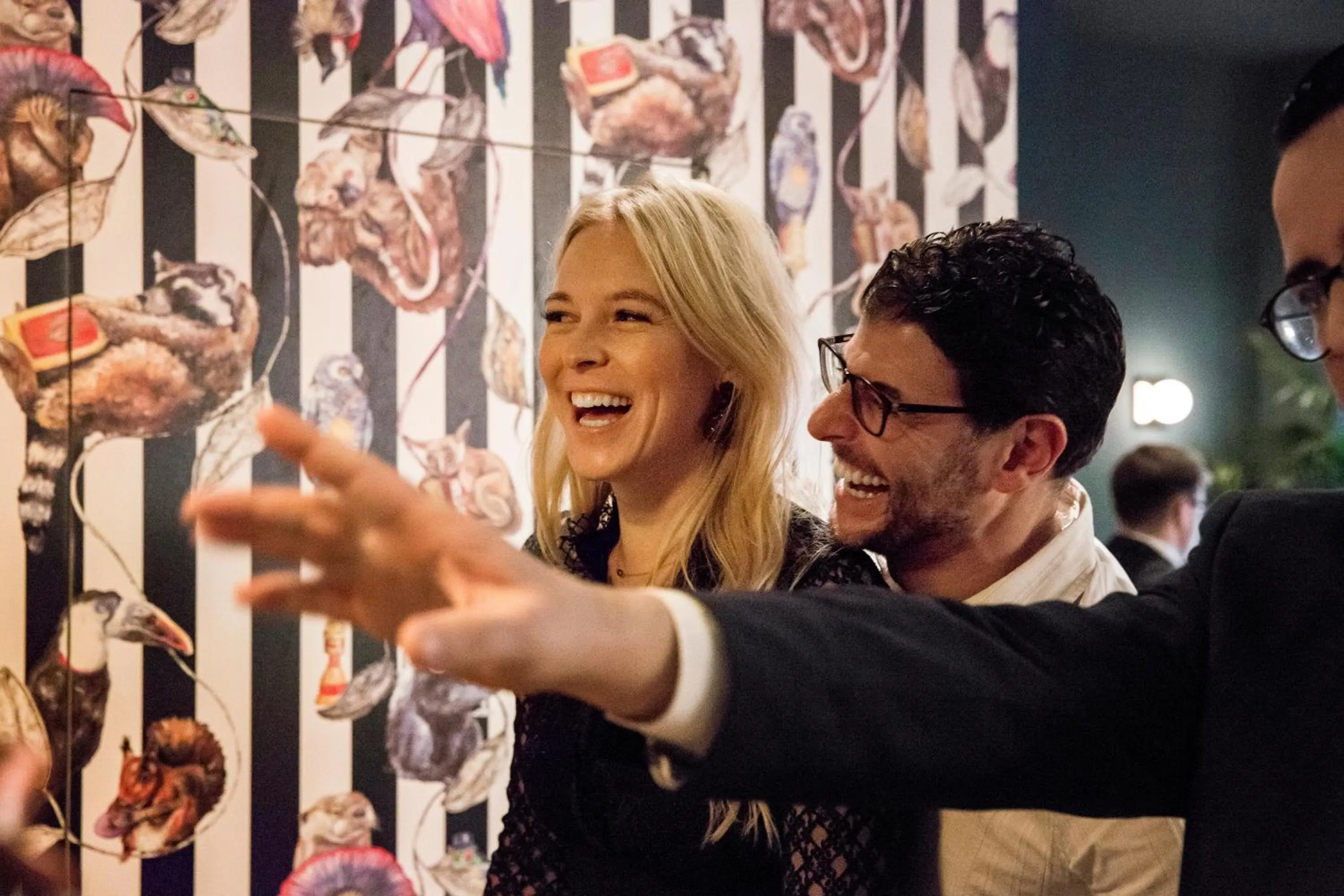 People in Manhattan Hotel