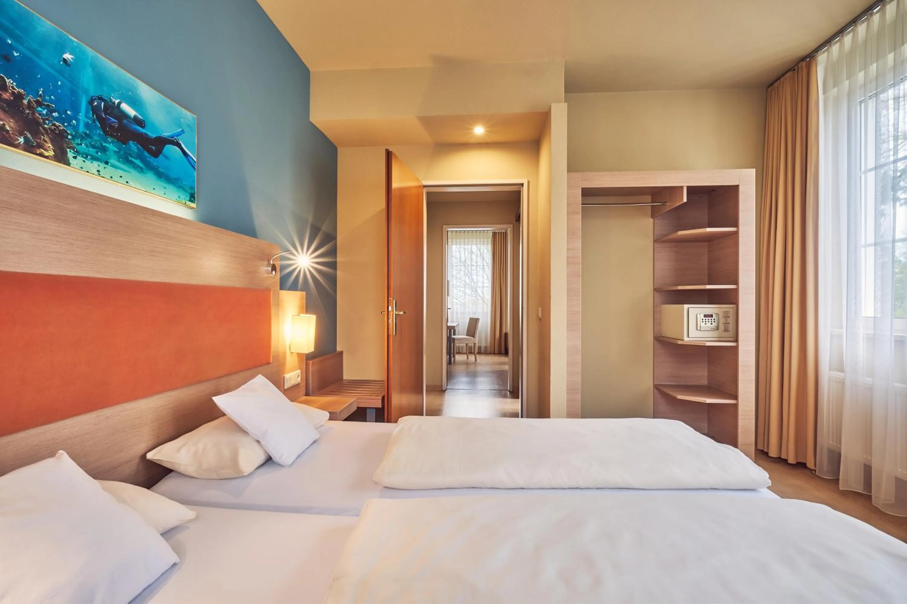 Photo of the whole room, Bed in AKZENT Hotel Aufkirchen