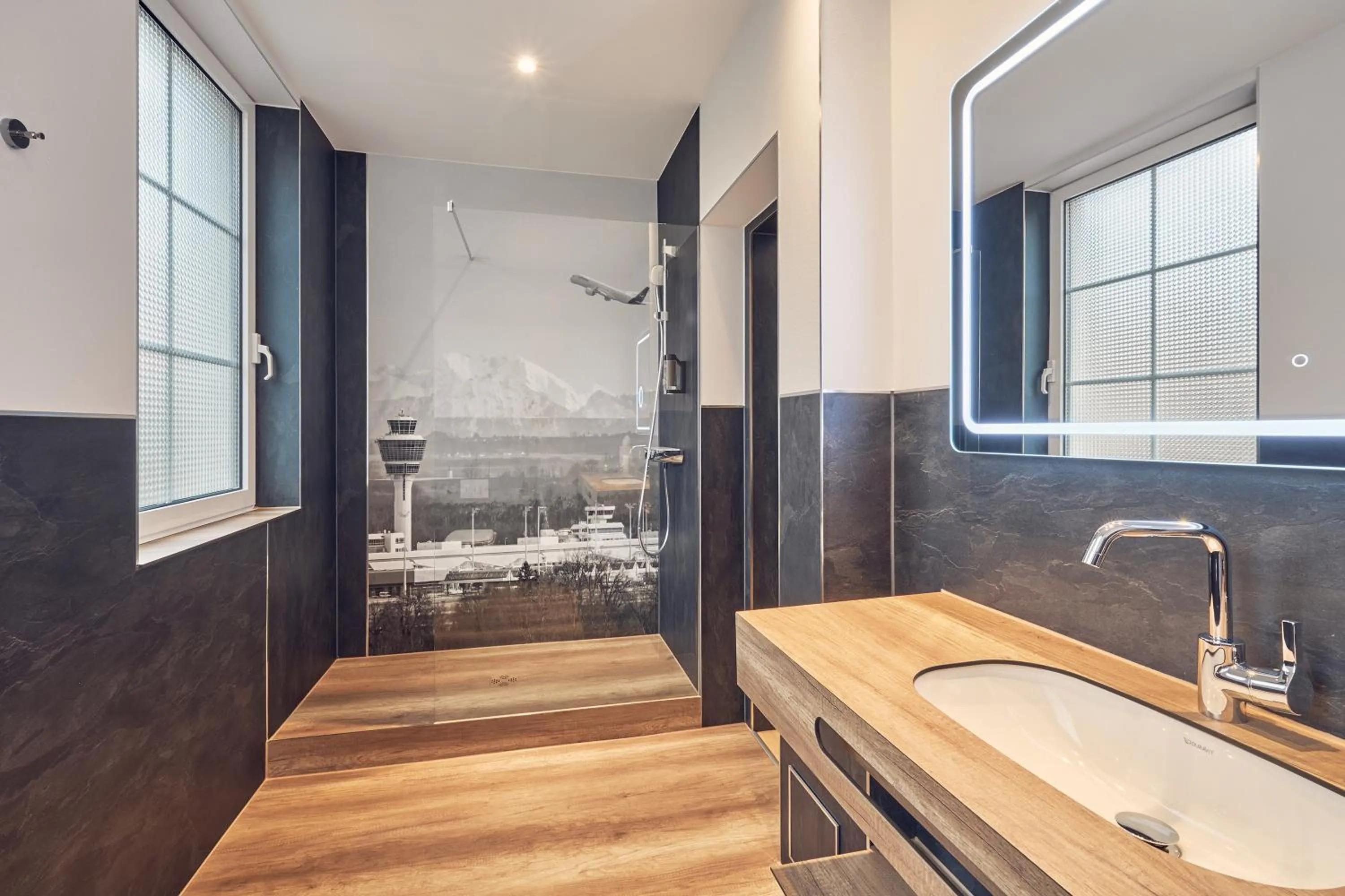 Bathroom in AKZENT Hotel Aufkirchen